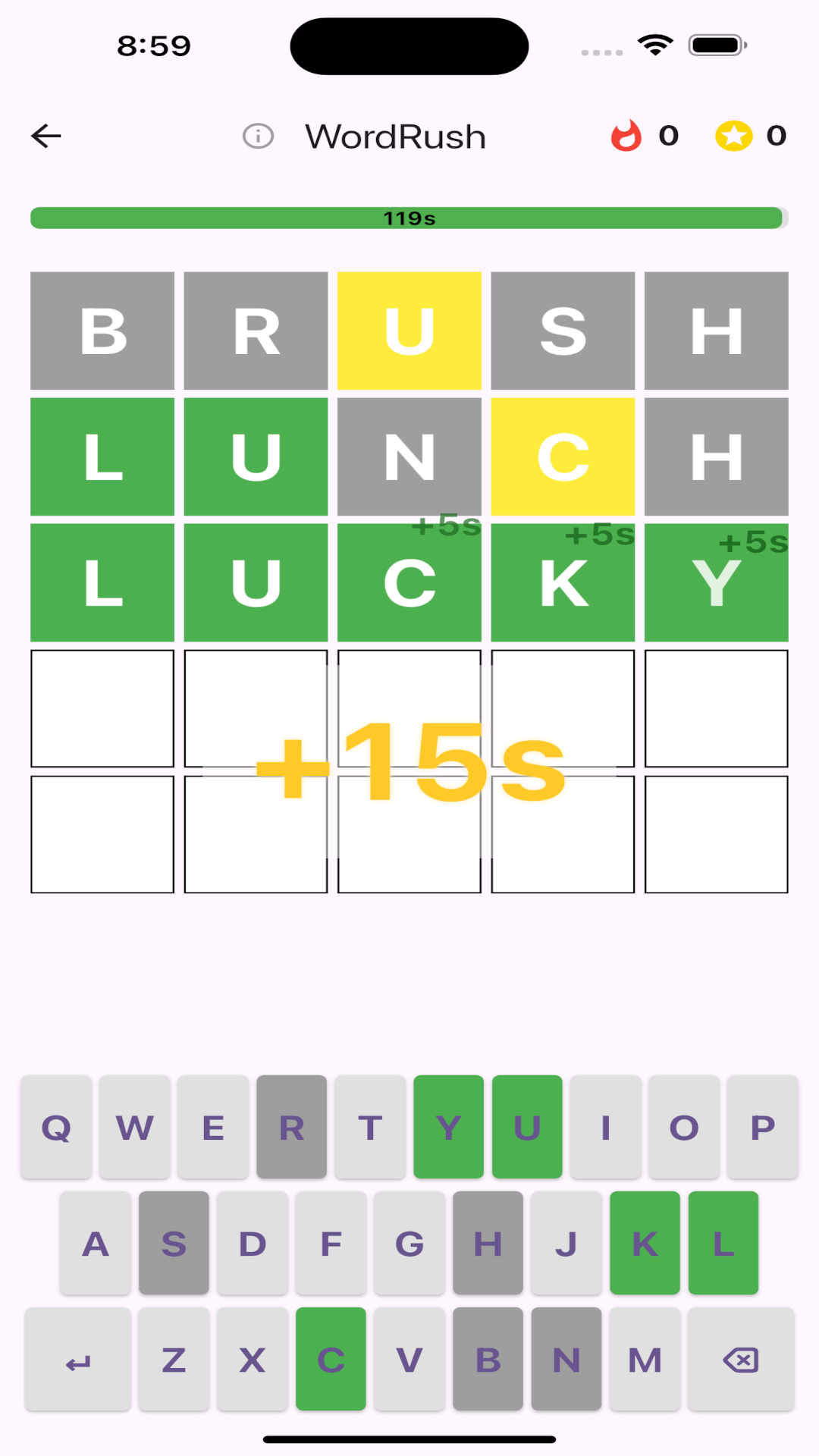 WordRush: Speedy Word Puzzle screenshot