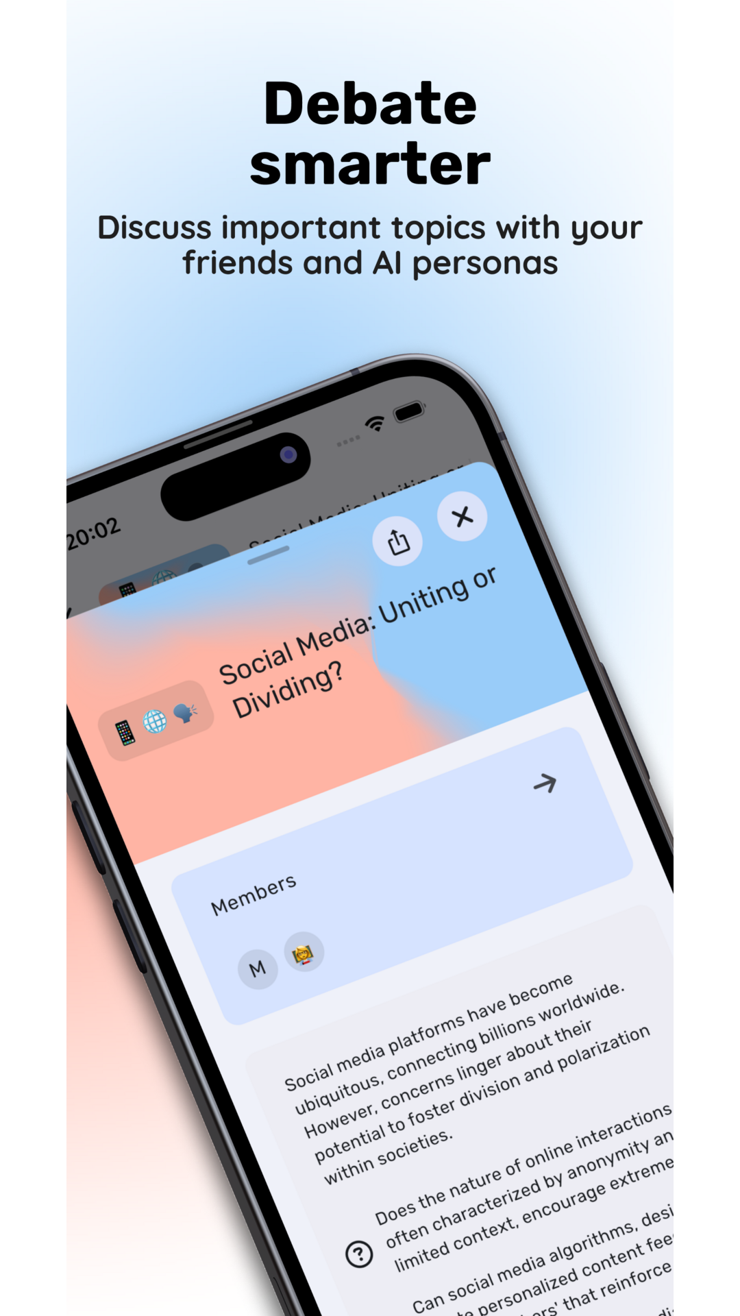 Apol: Debate smarter with AI screenshot