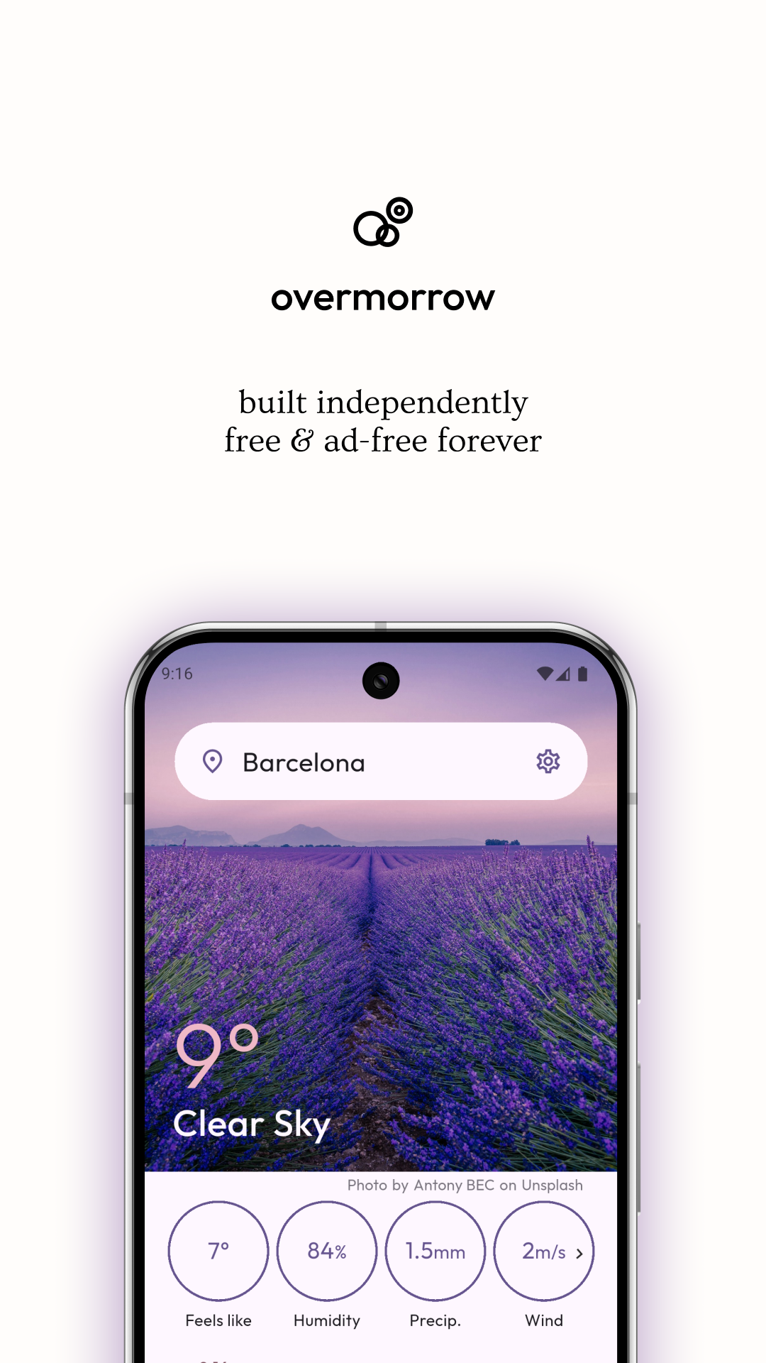 Overmorrow weather screenshot