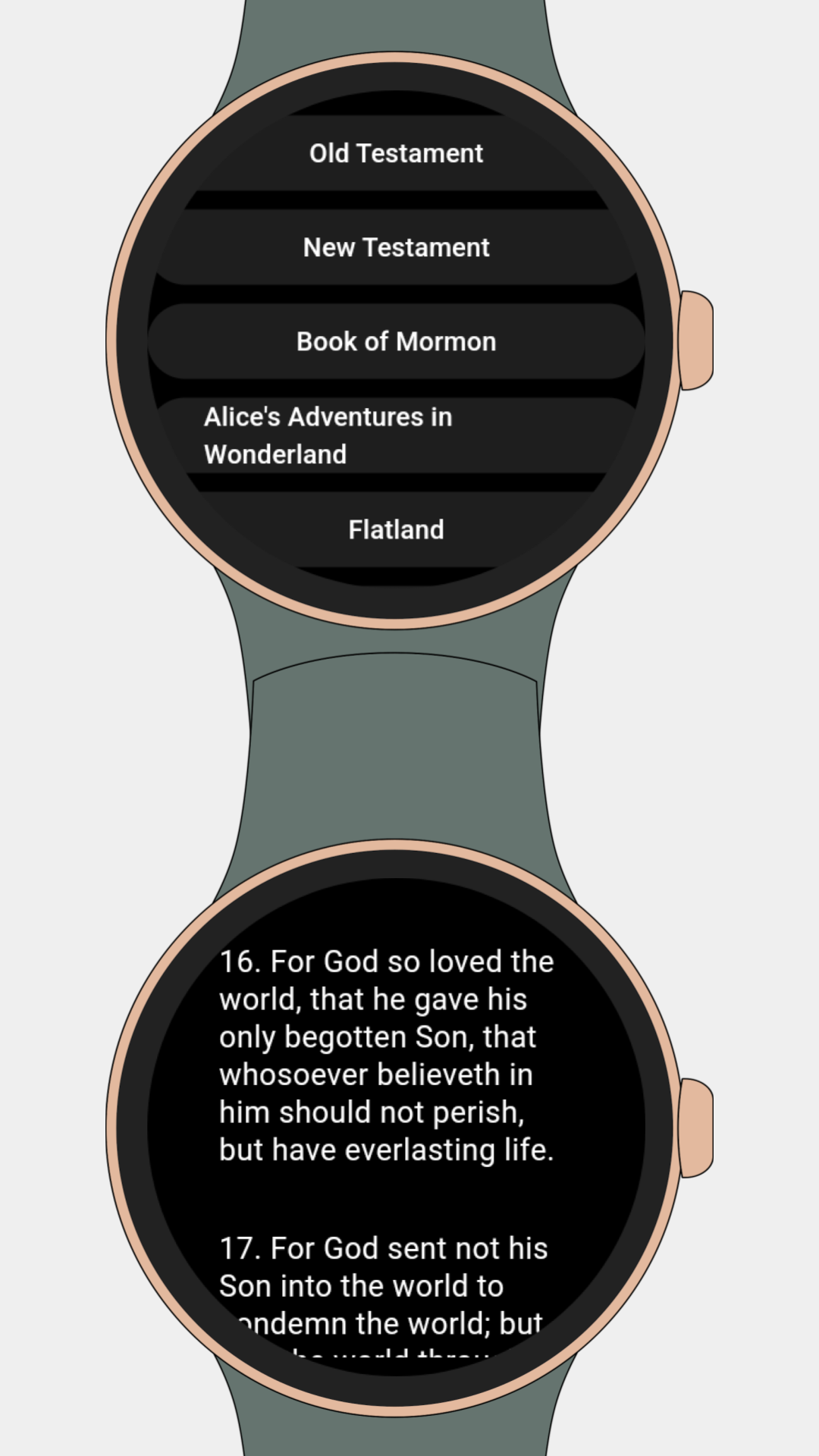 Reader for WearOS (Bible incl) screenshot