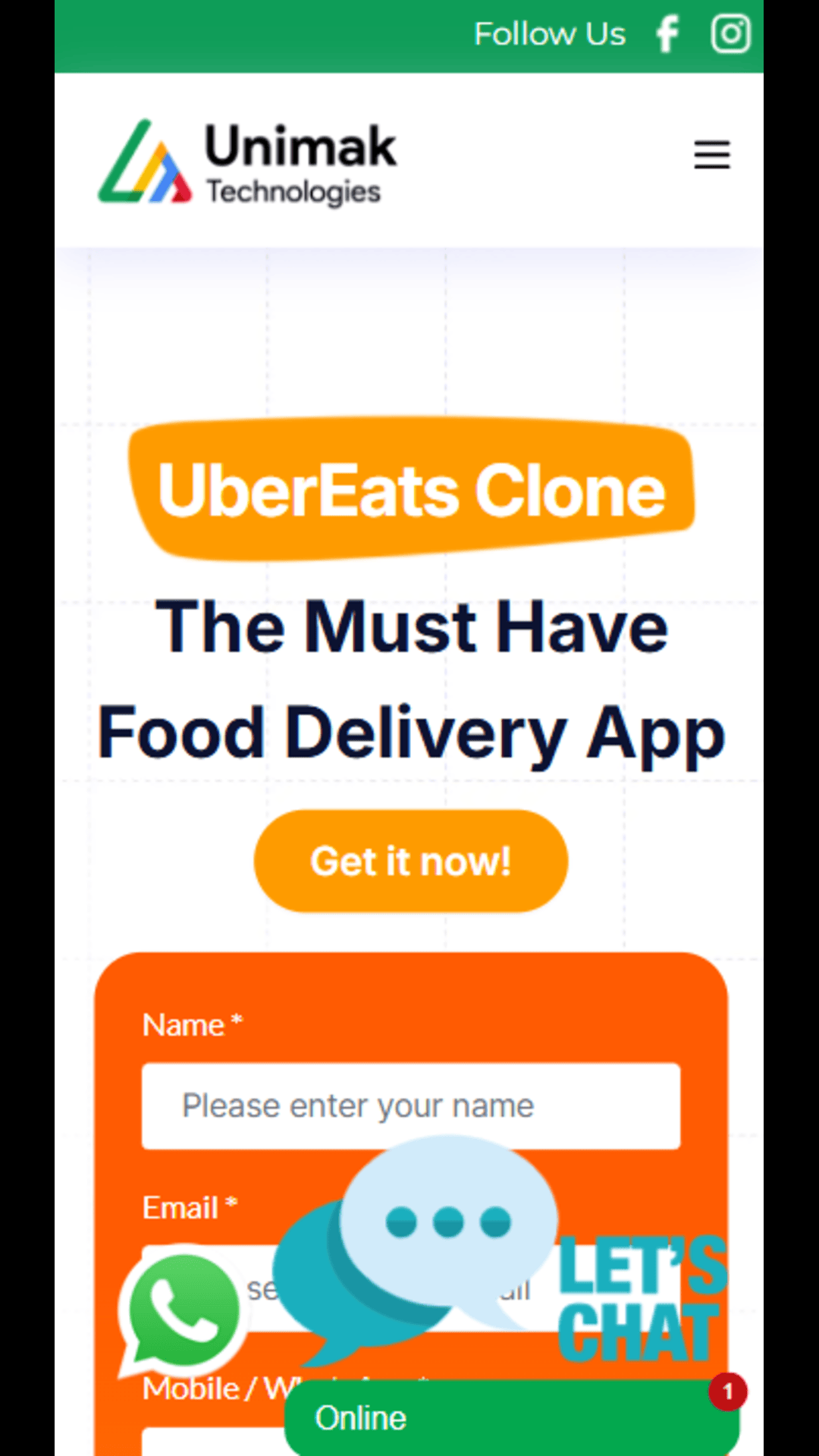 Food Delivery App - UberEats Clone screenshot