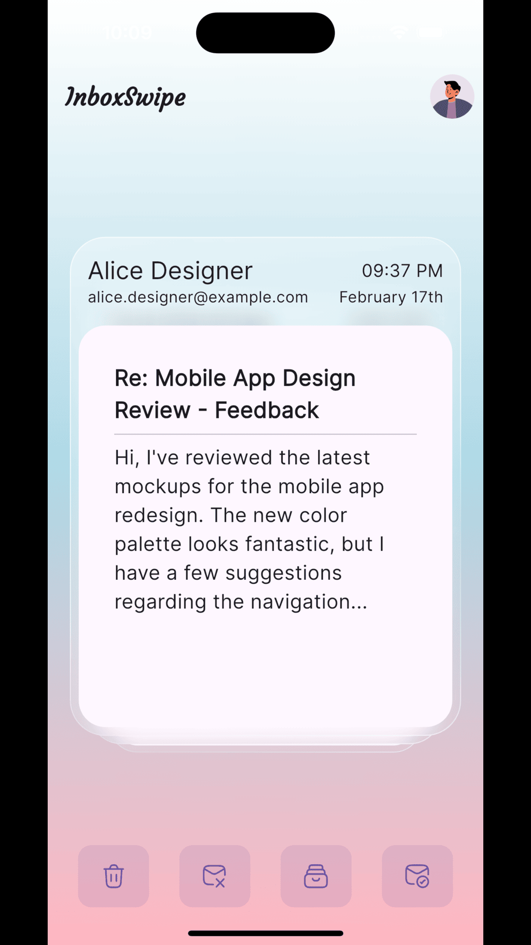 InboxSwipe: Clean Emails and Reach Inbox Zero screenshot