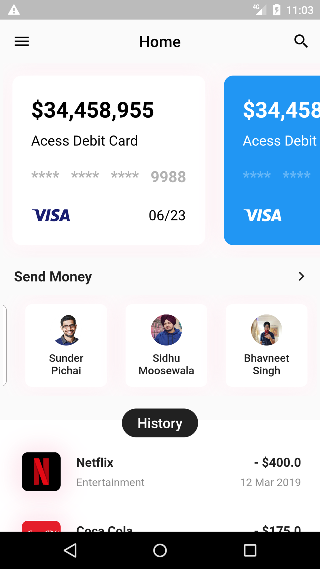 Flutter Dribble Challenge screenshot