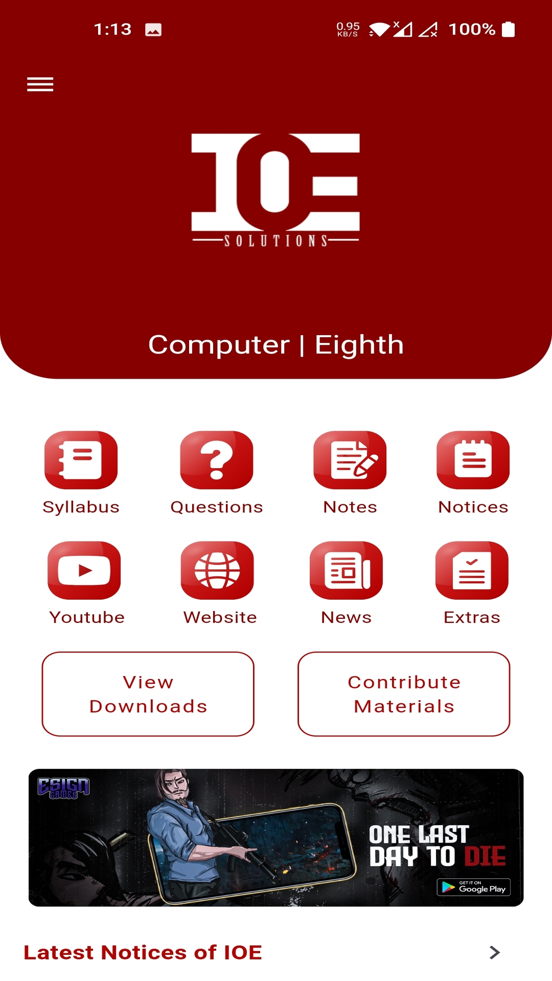IOE Solutions screenshot