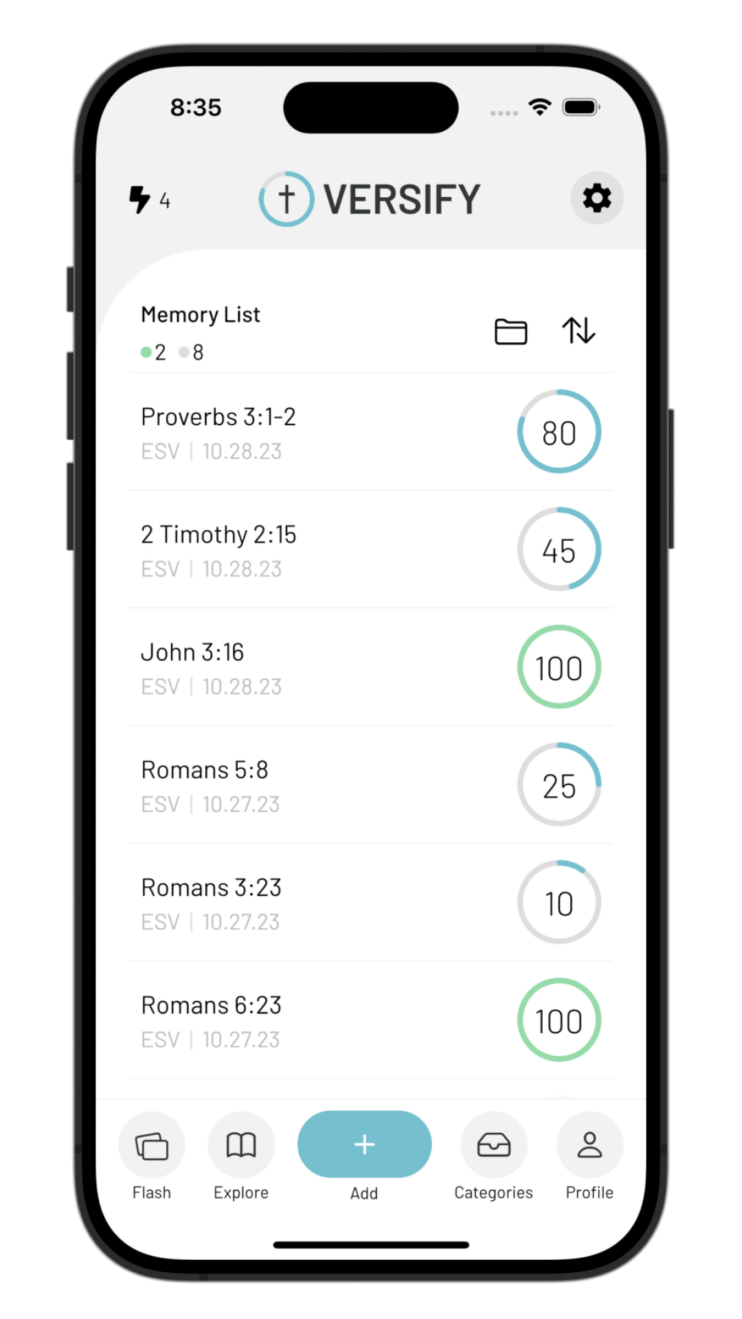 Versify screenshot