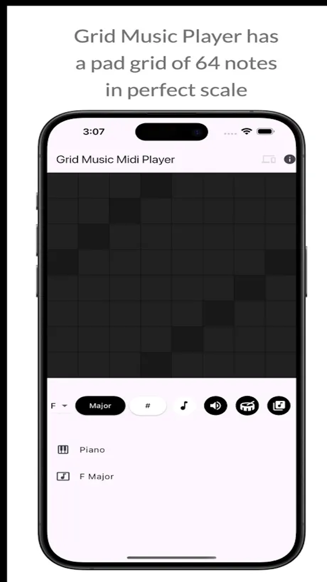 Grid Music Midi Player screenshot