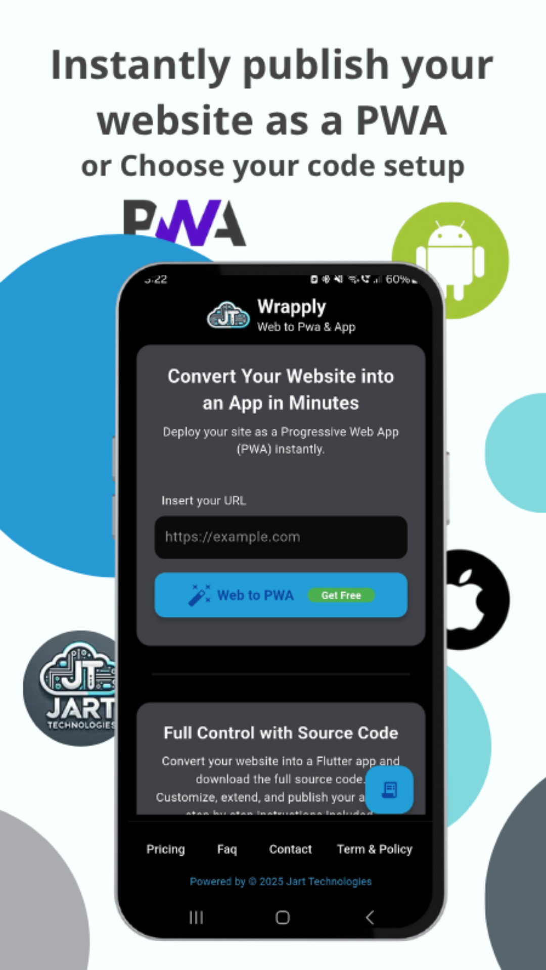 Wrapply Web to Flutter App screenshot