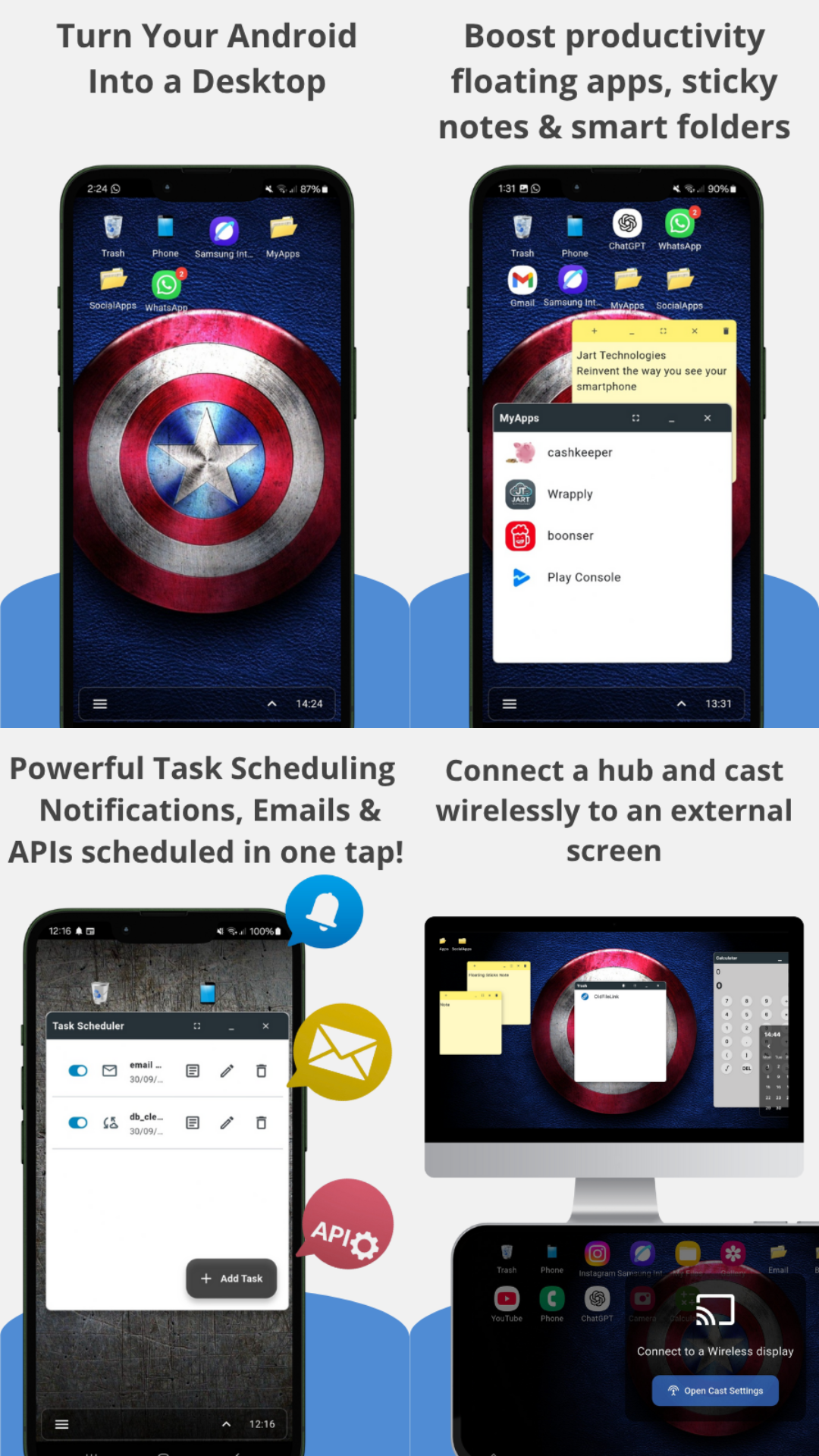 DroidDesktop - Desktop launcher screenshot