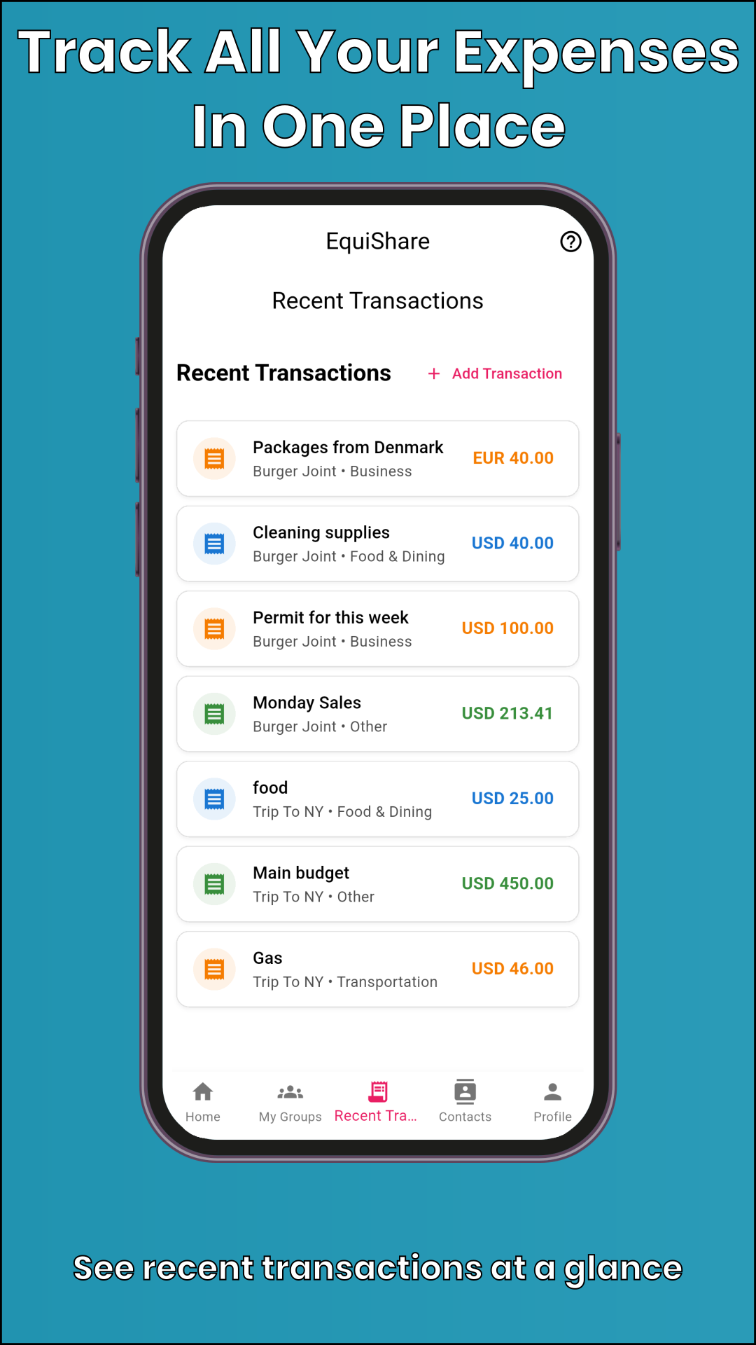 EquiShare screenshot