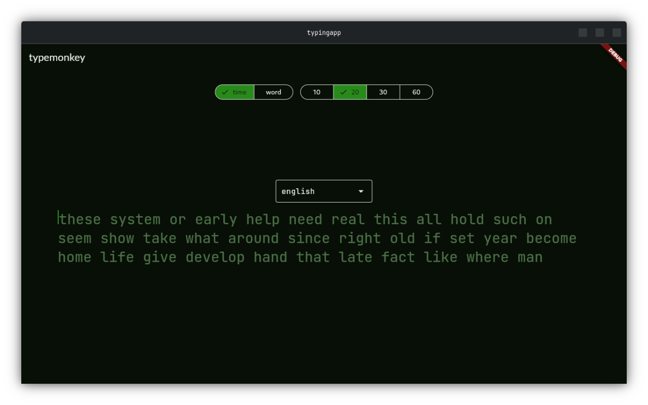 TypeMonkey on desktop
