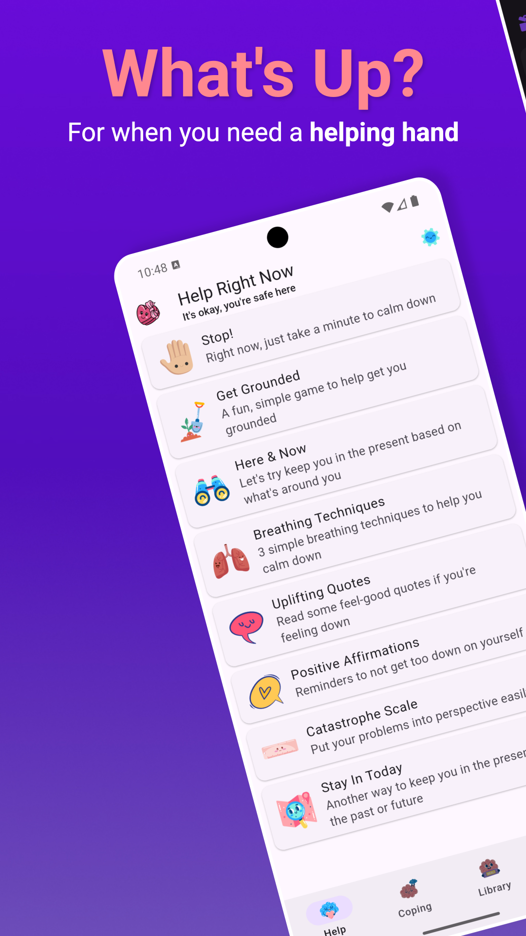 What's Up? A Mental Health App screenshot