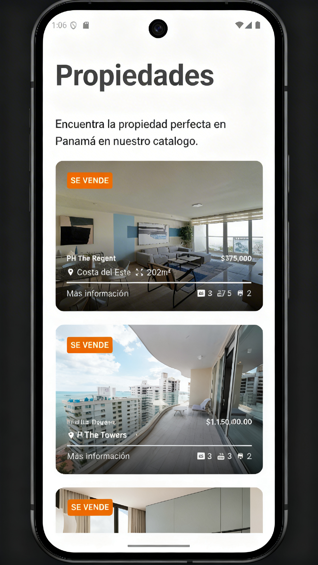 Bienes y Raices - compra propiedades exclusivas y de inversion en Panamá screenshot
