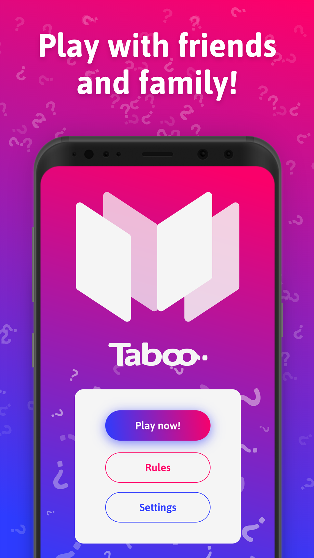 mTaboo - tabu game, words for your party! screenshot