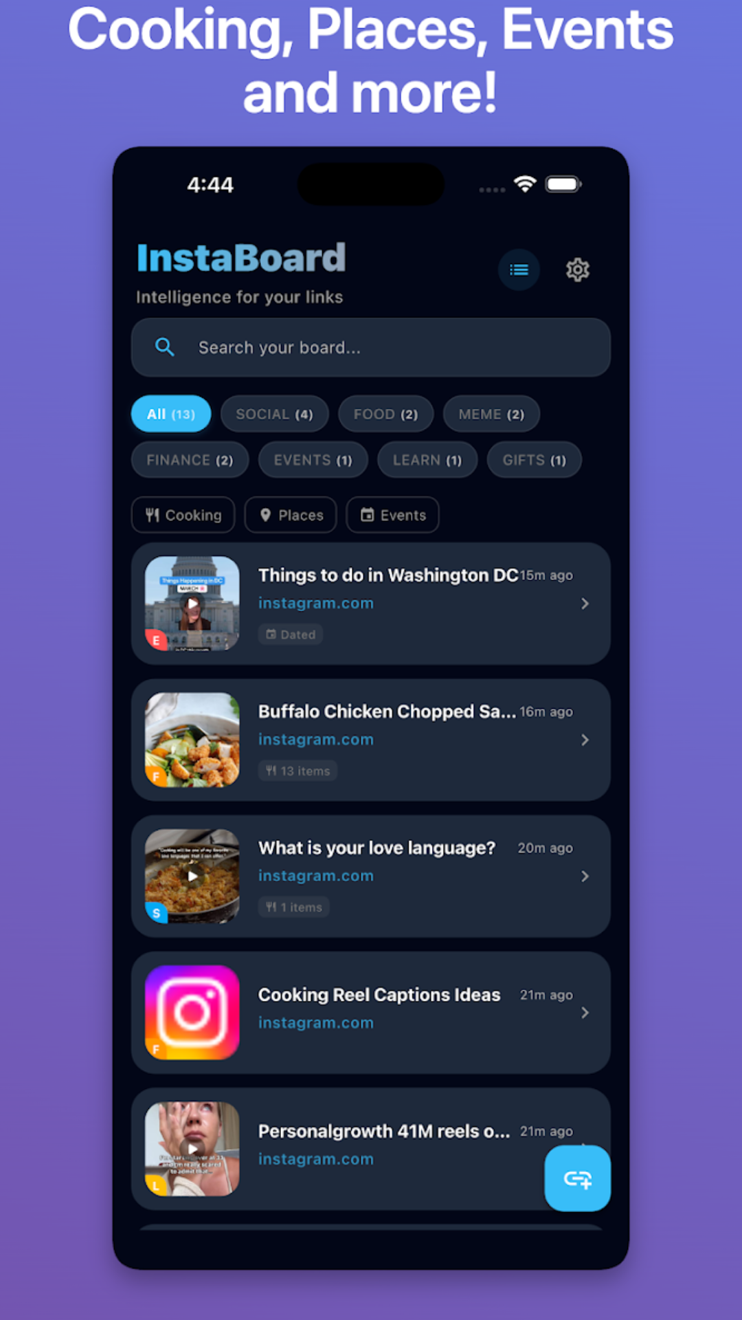 Instaboard Link Saver screenshot