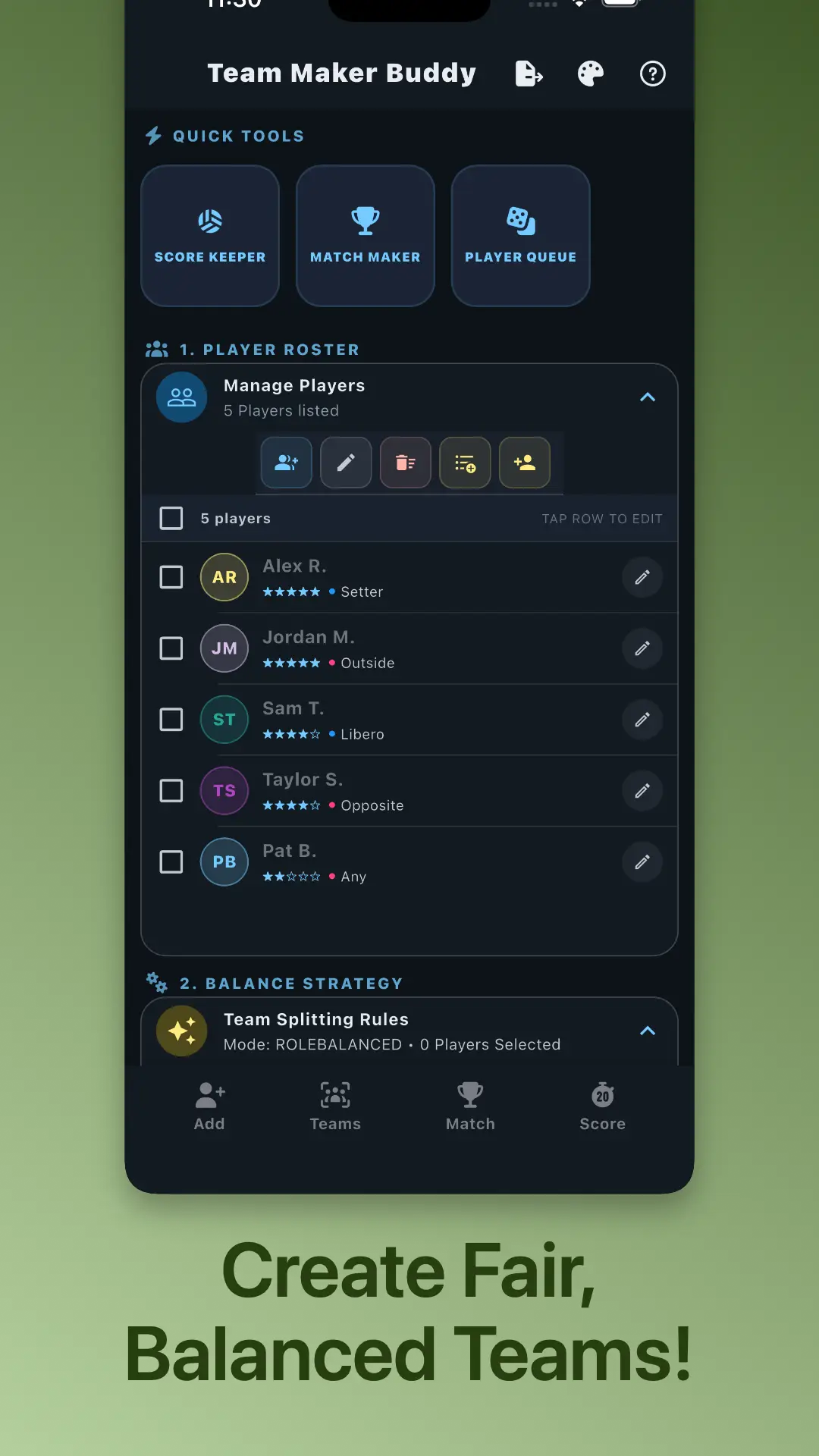 Team Maker Buddy screenshot