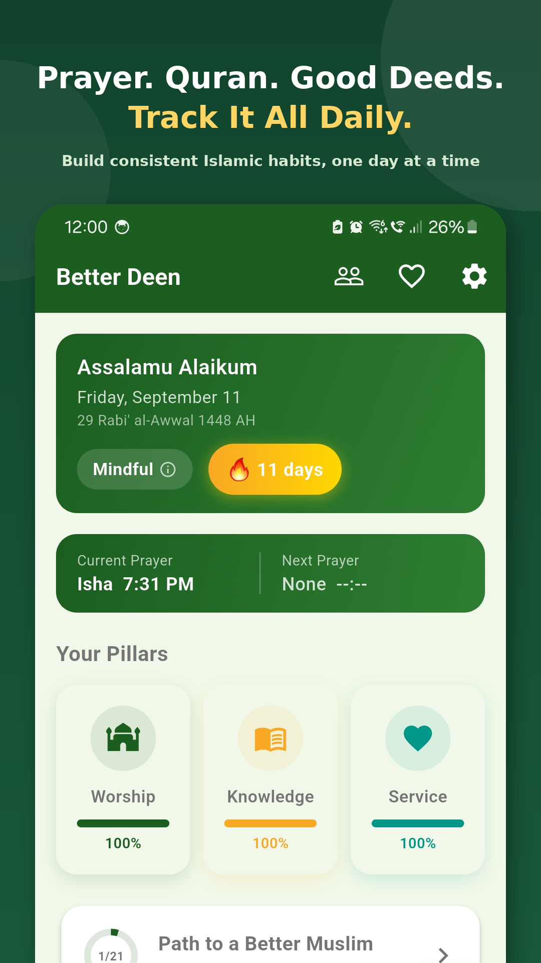 Better Deen - Salah & Quran screenshot