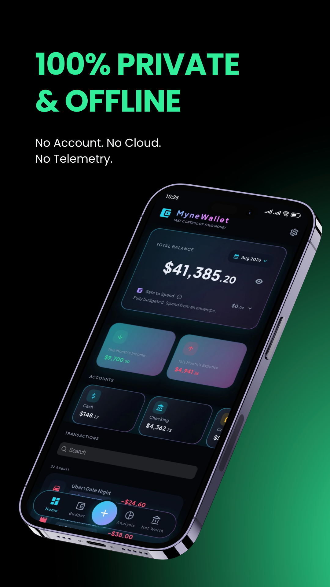 MyneWallet: Budget Tracker screenshot