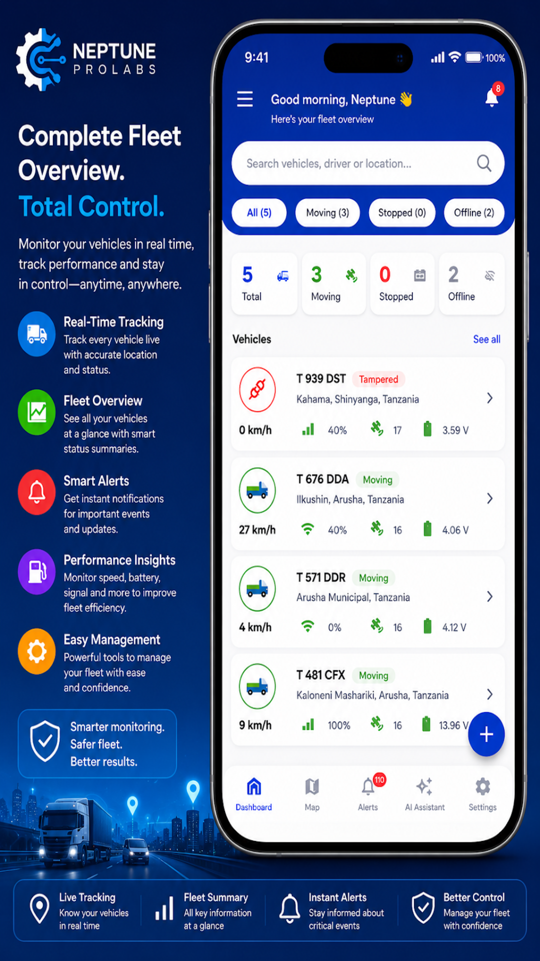 Neptune GPS screenshot