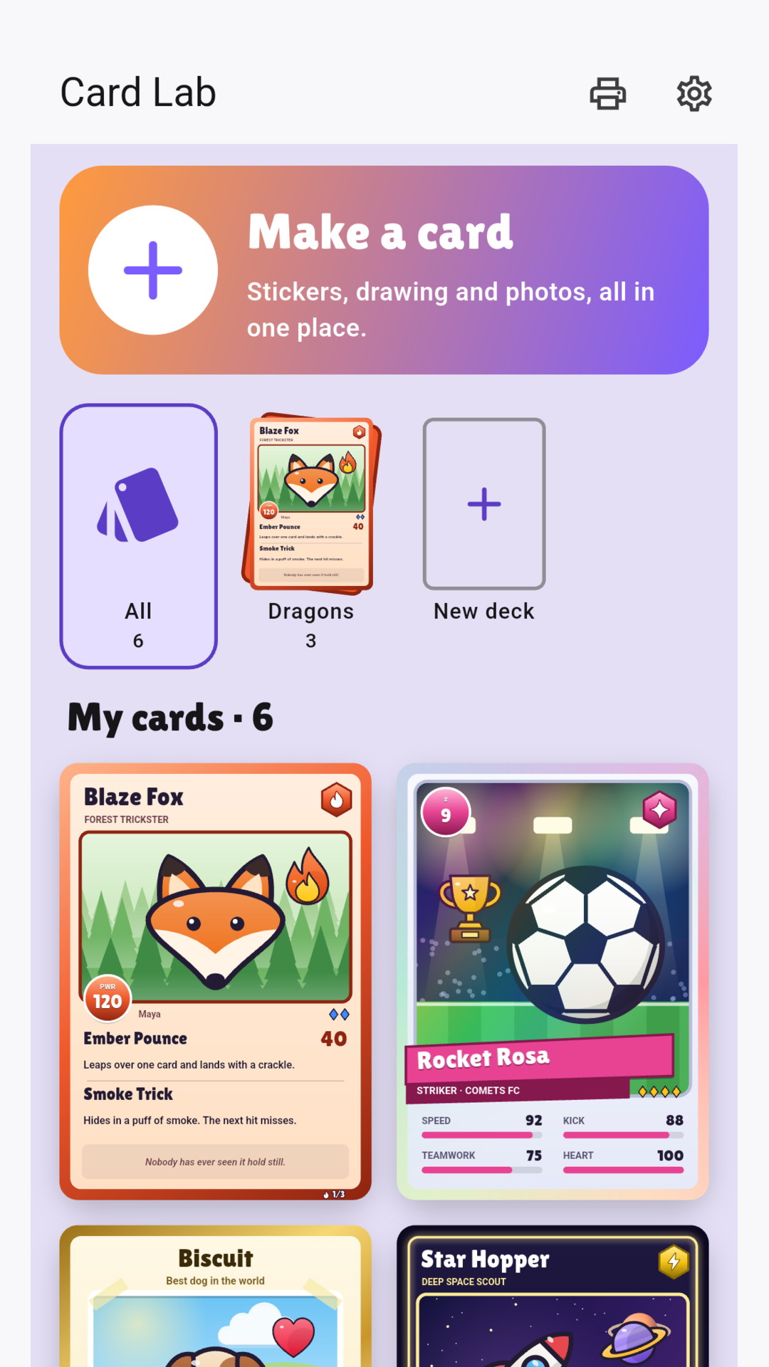 Card Lab: Trading Card Maker screenshot