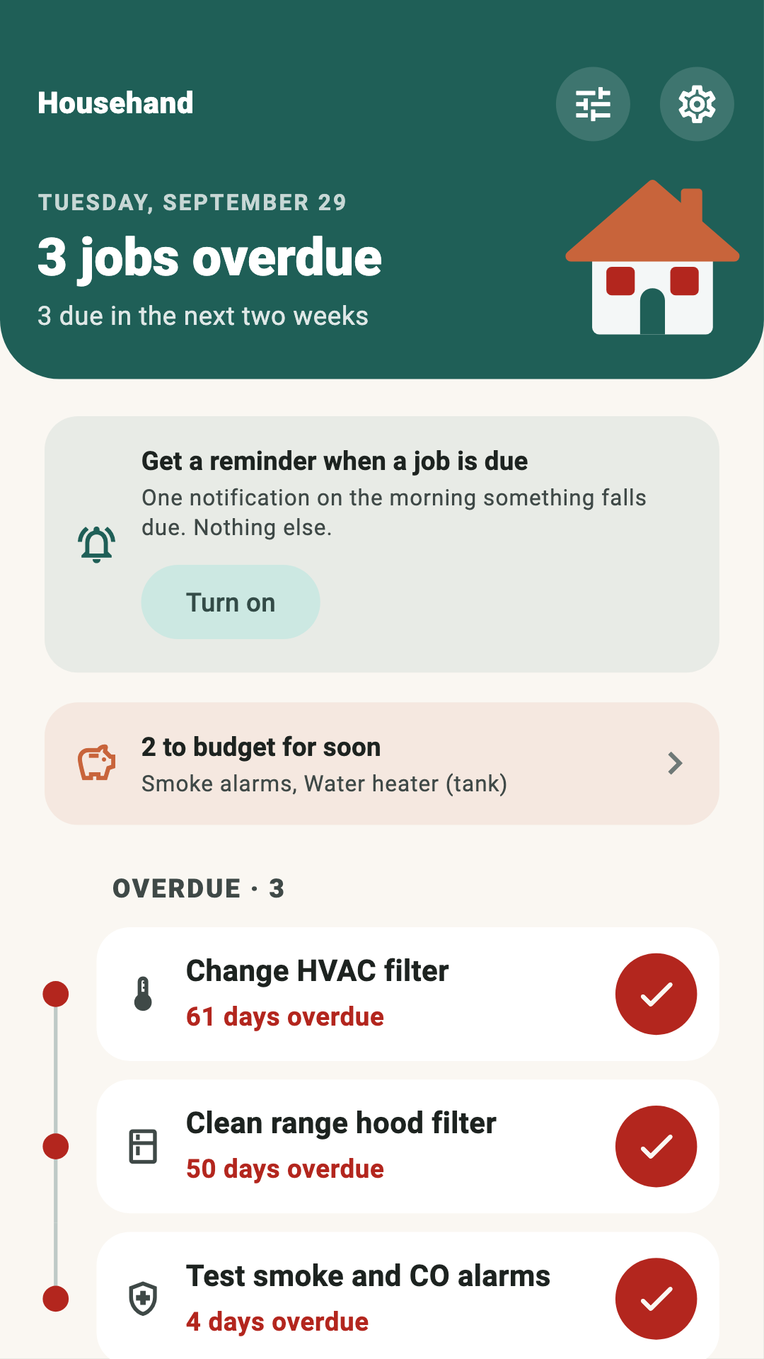 Househand - Home Maintenance screenshot