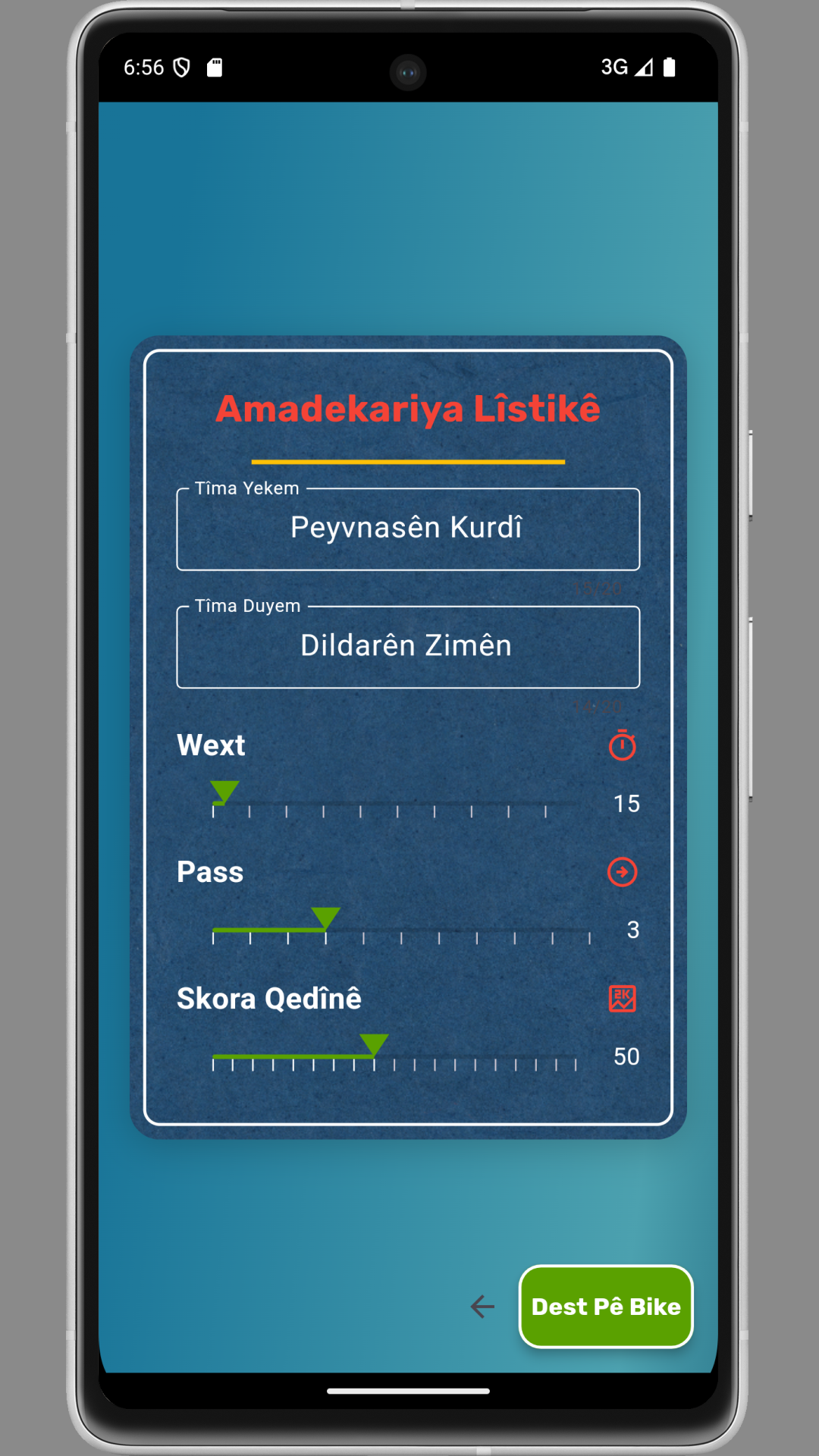 Tabûya Kurdî screenshot 2