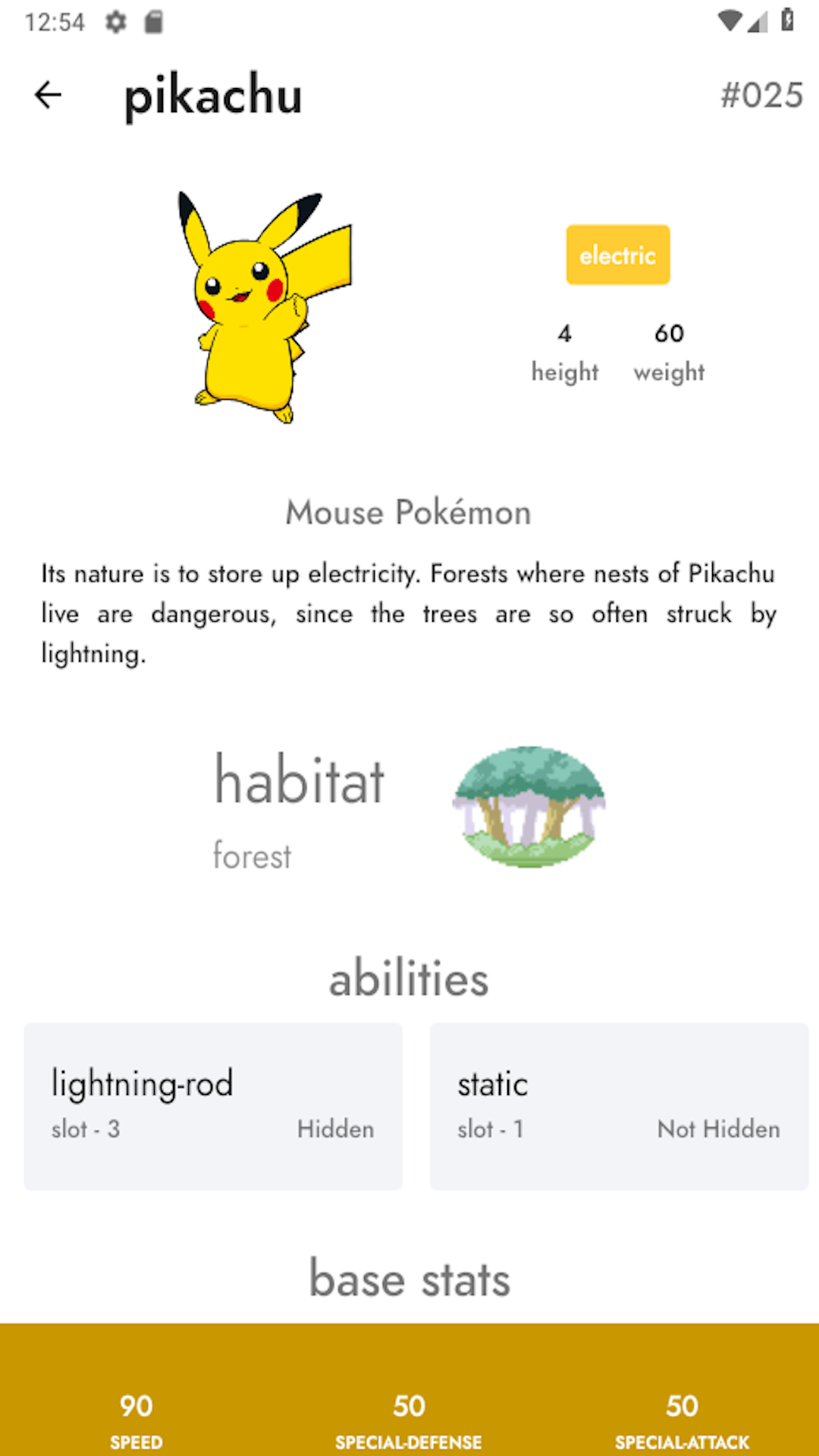 Pokydx - A minimalistic pokedex screenshot