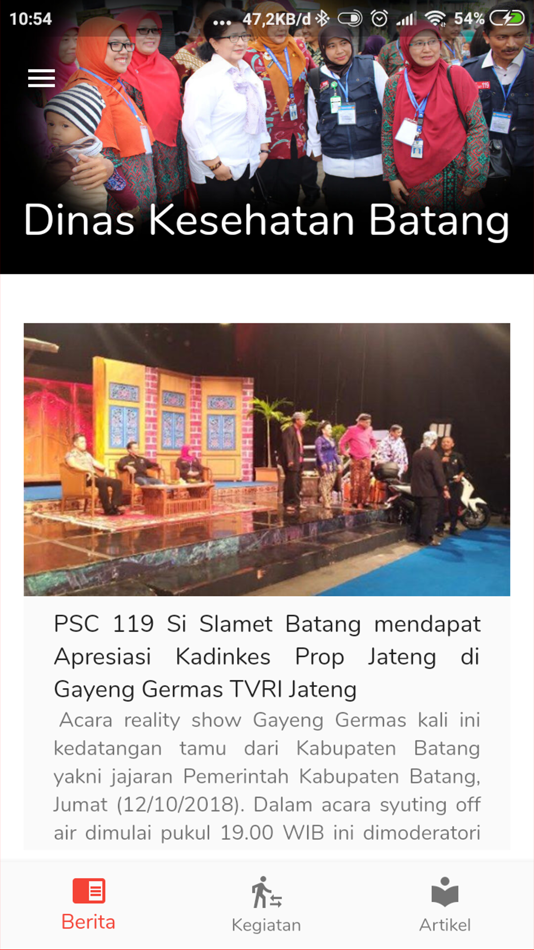 Dinkes Batang screenshot