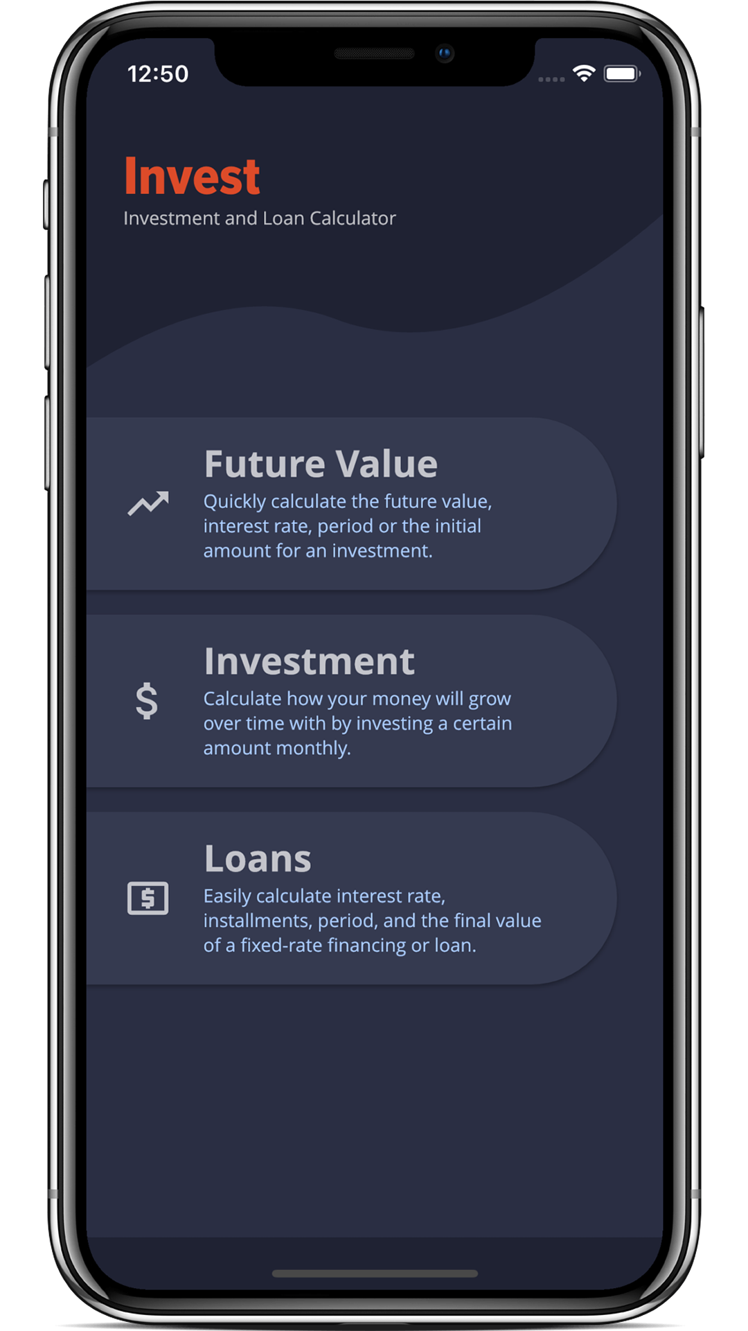 Invest Financial Calculator screenshot