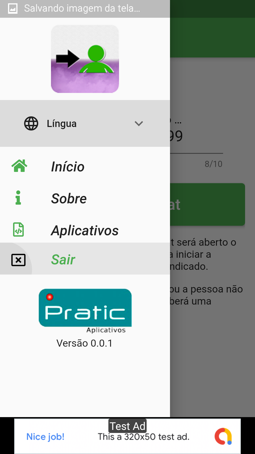 Contactless screenshot
