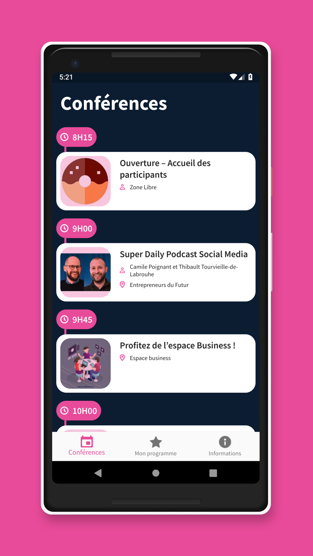 WebCampDay screenshot