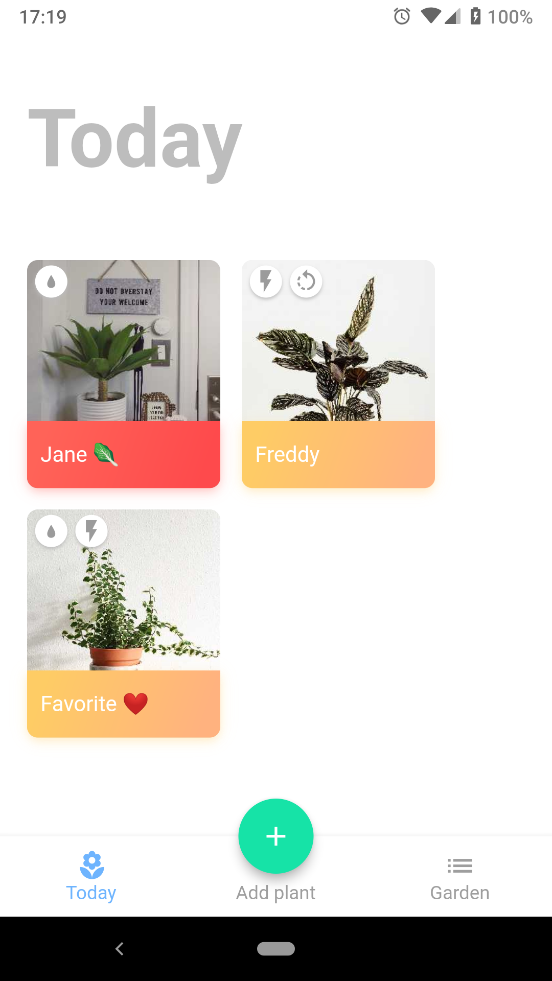 Plantr - water reminders screenshot