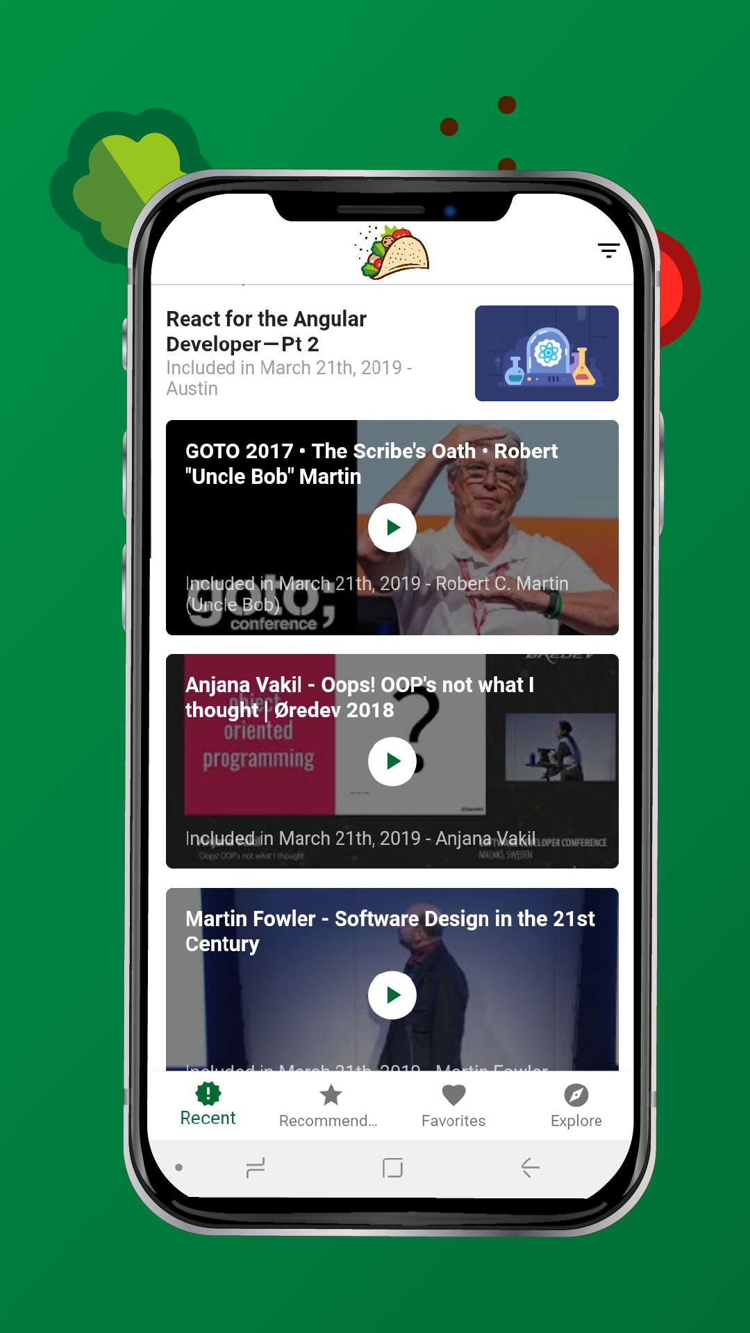 Lunchtime - Articles & Videos about programming screenshot