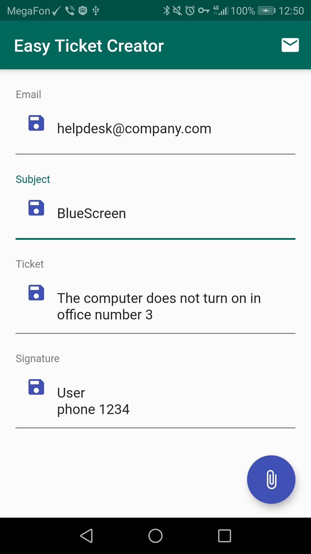 Easy Ticket Creator for OTRS (HelpDesk) screenshot