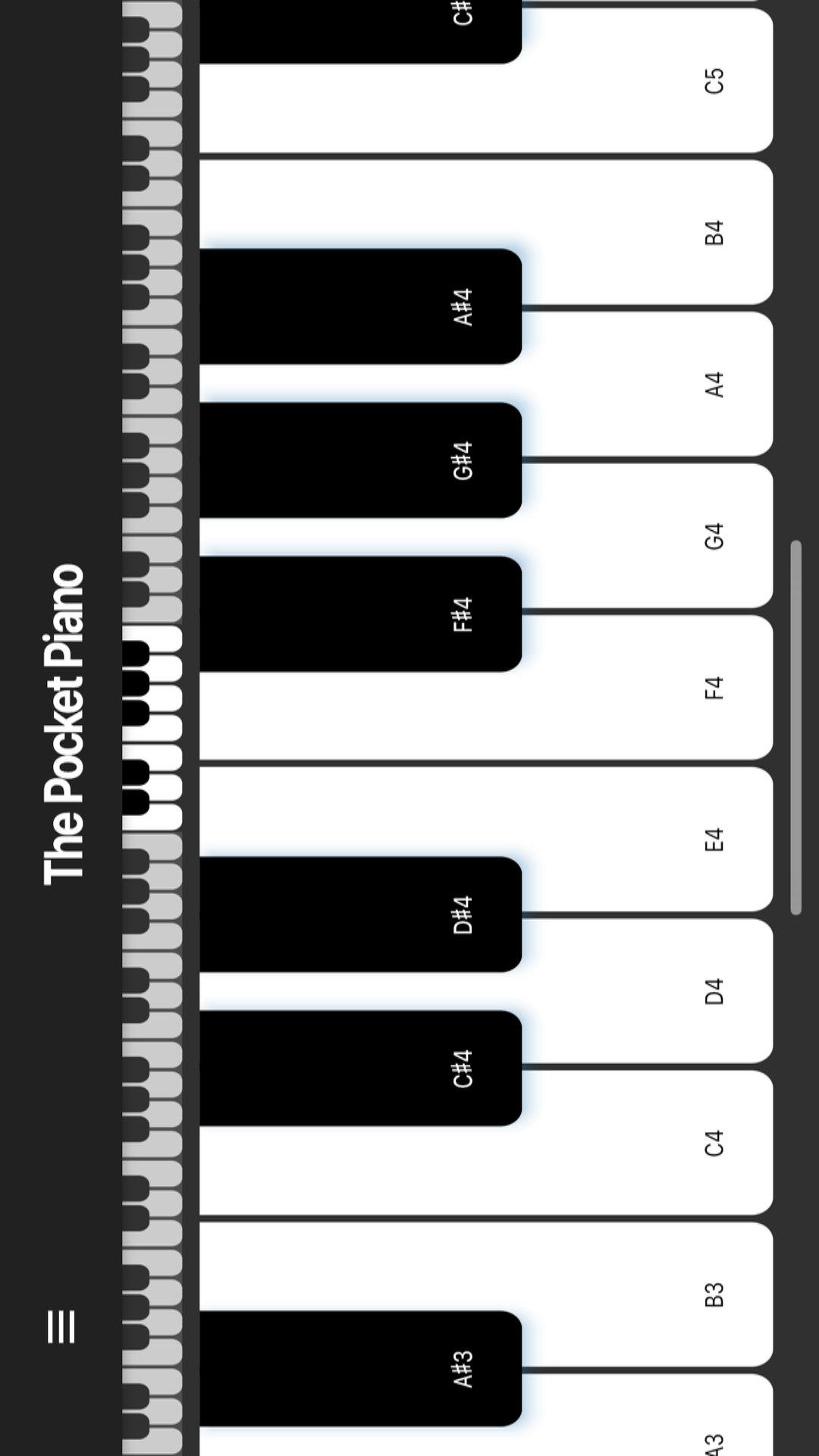 The Pocket Piano screenshot