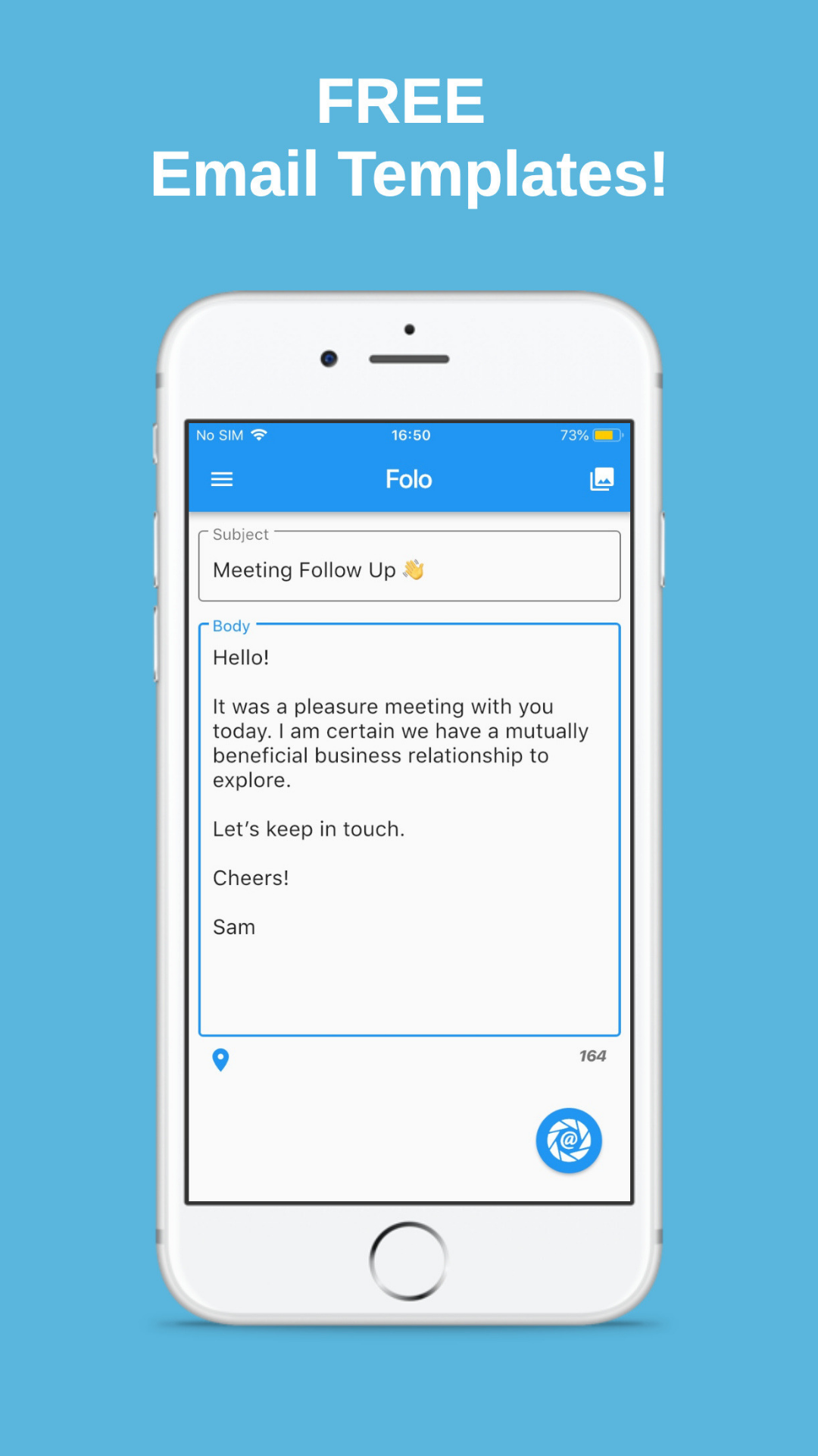 Folocard screenshot