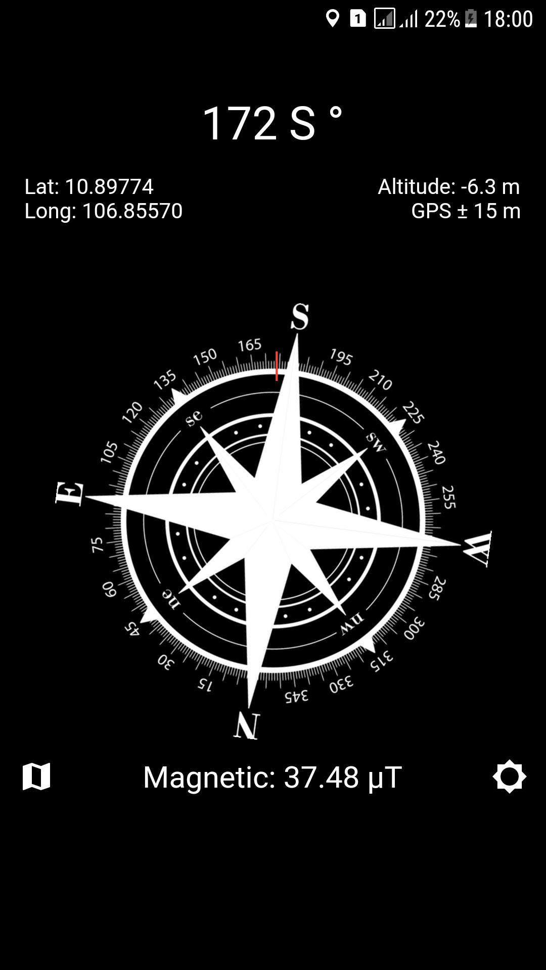 Compass, Map, GPS - Flutter screenshot