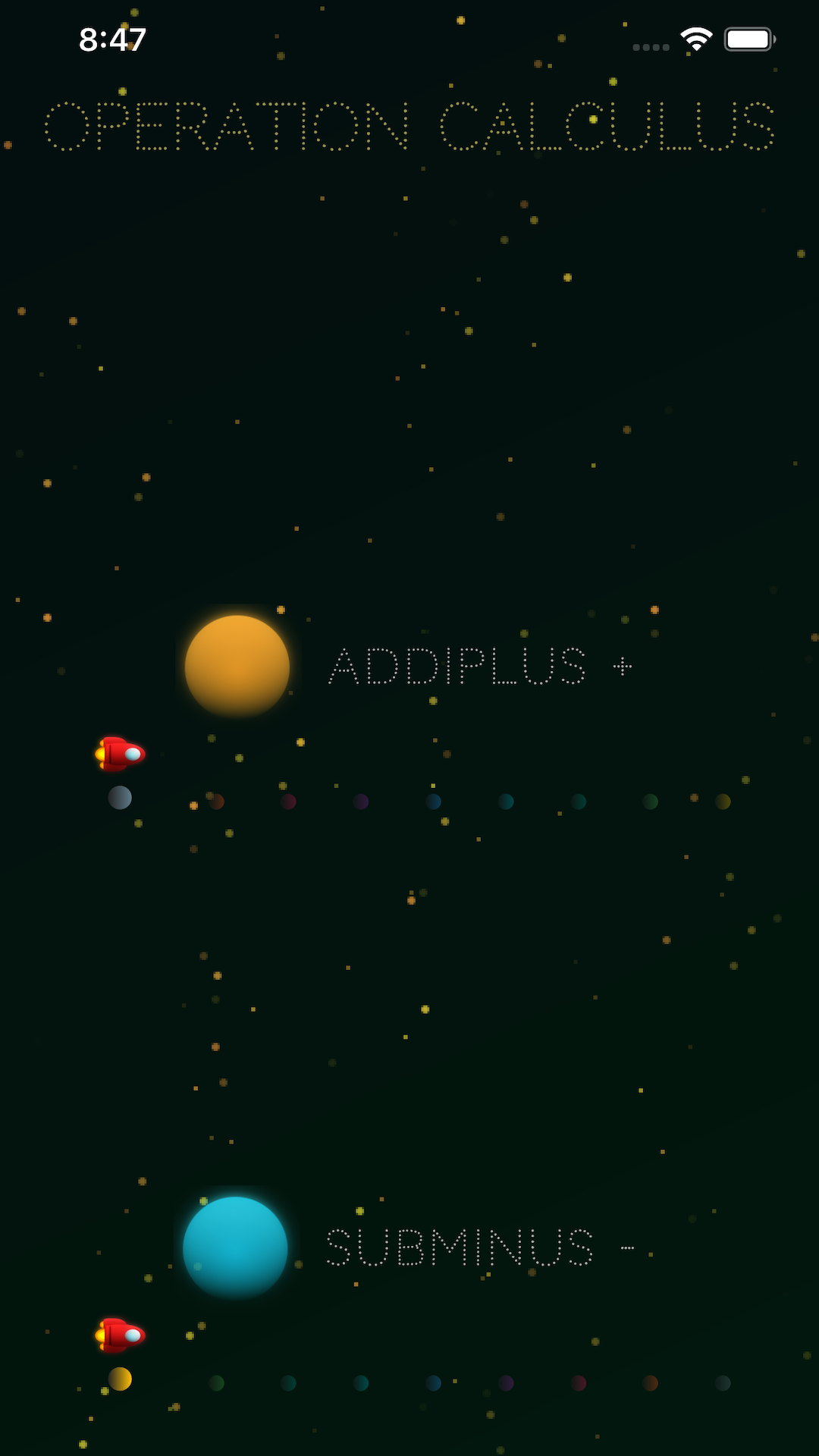Operation calculus screenshot