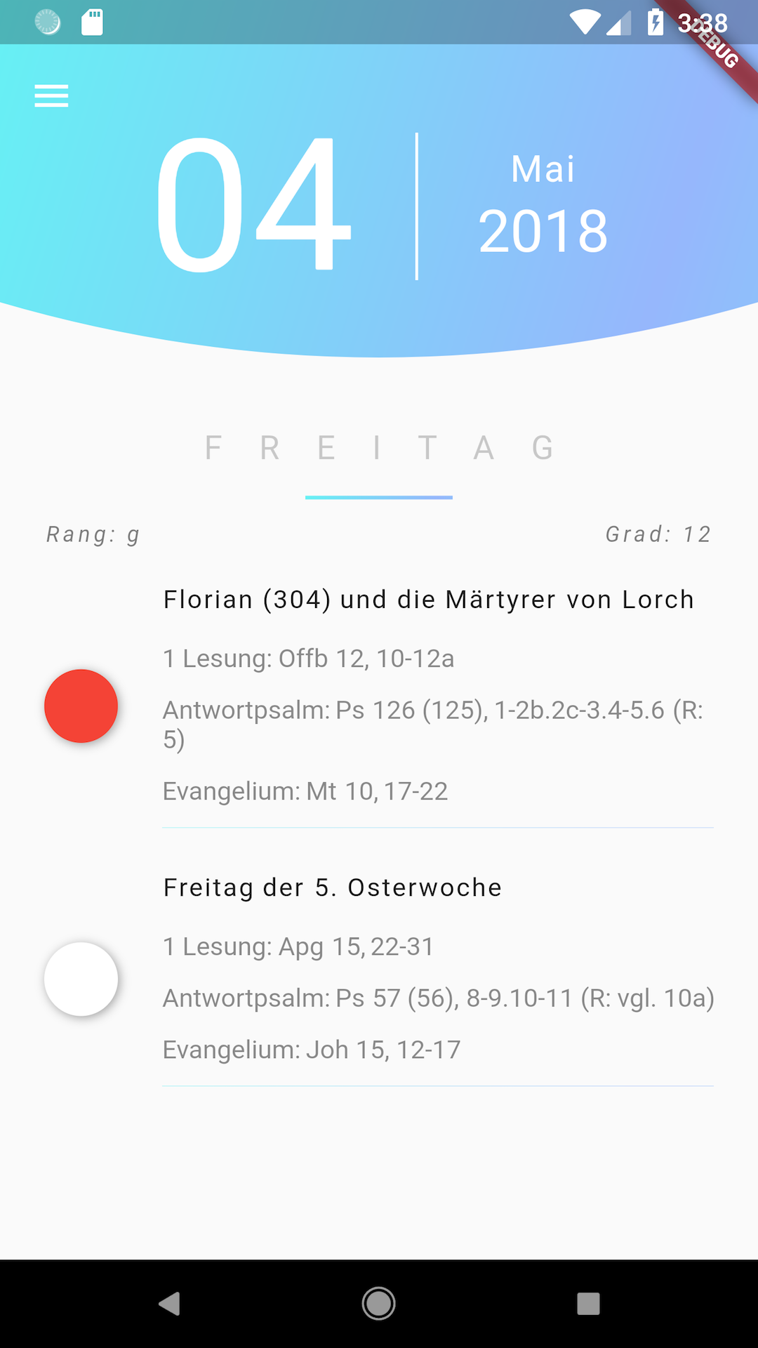 Liturgischer Kalender (Immerwährender) screenshot