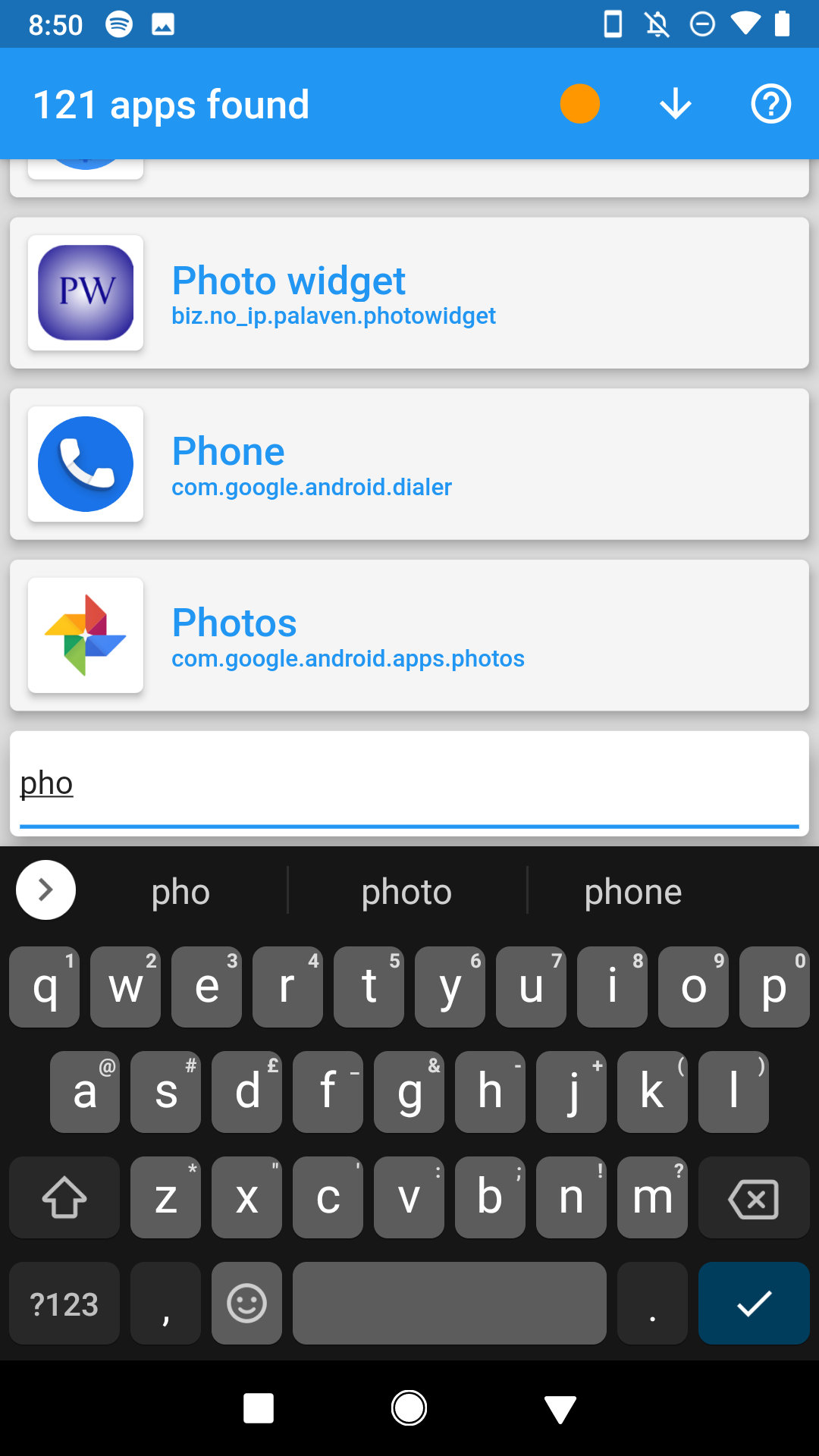 Card Launcher screenshot