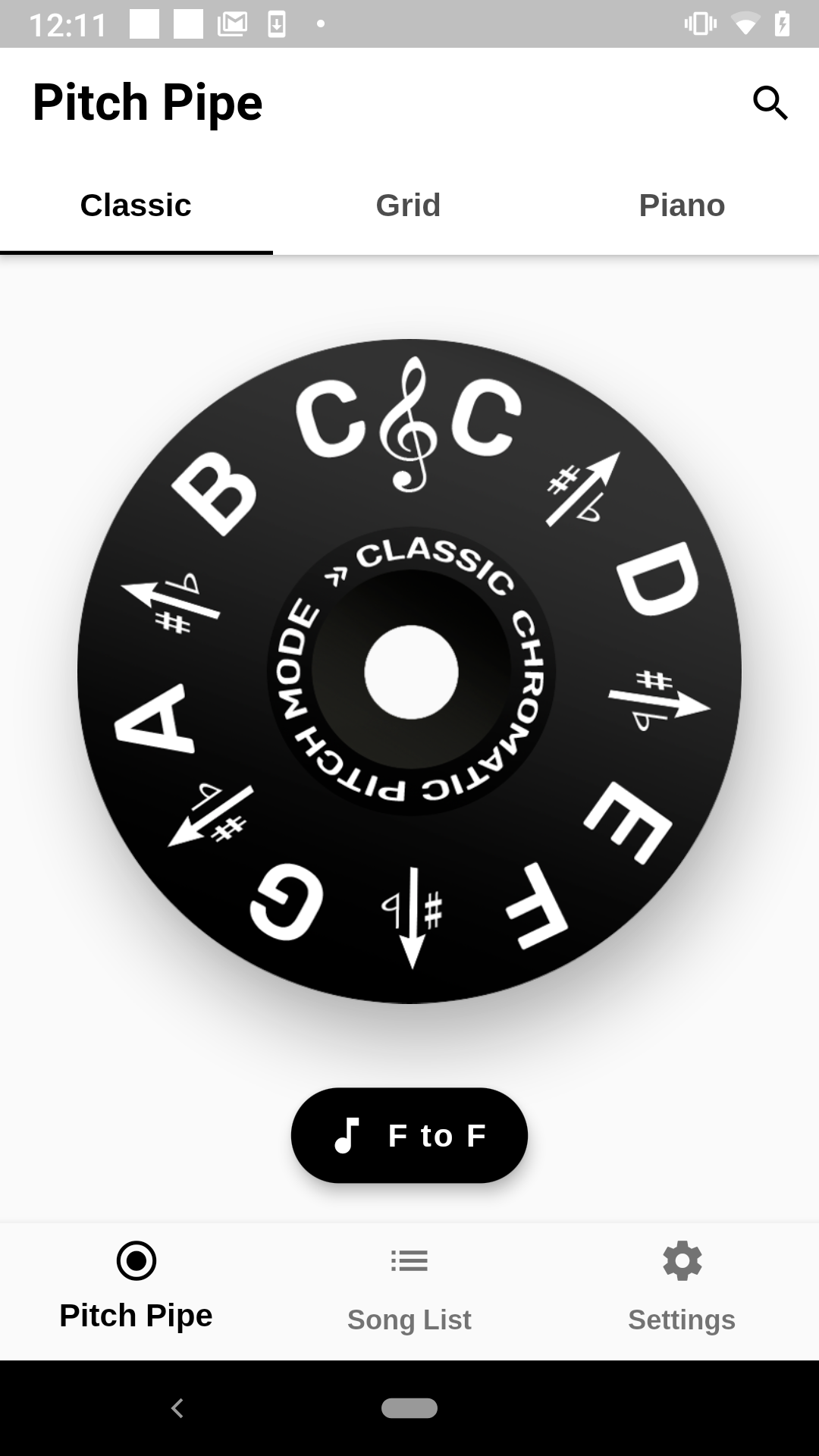The Pitch Pipe screenshot
