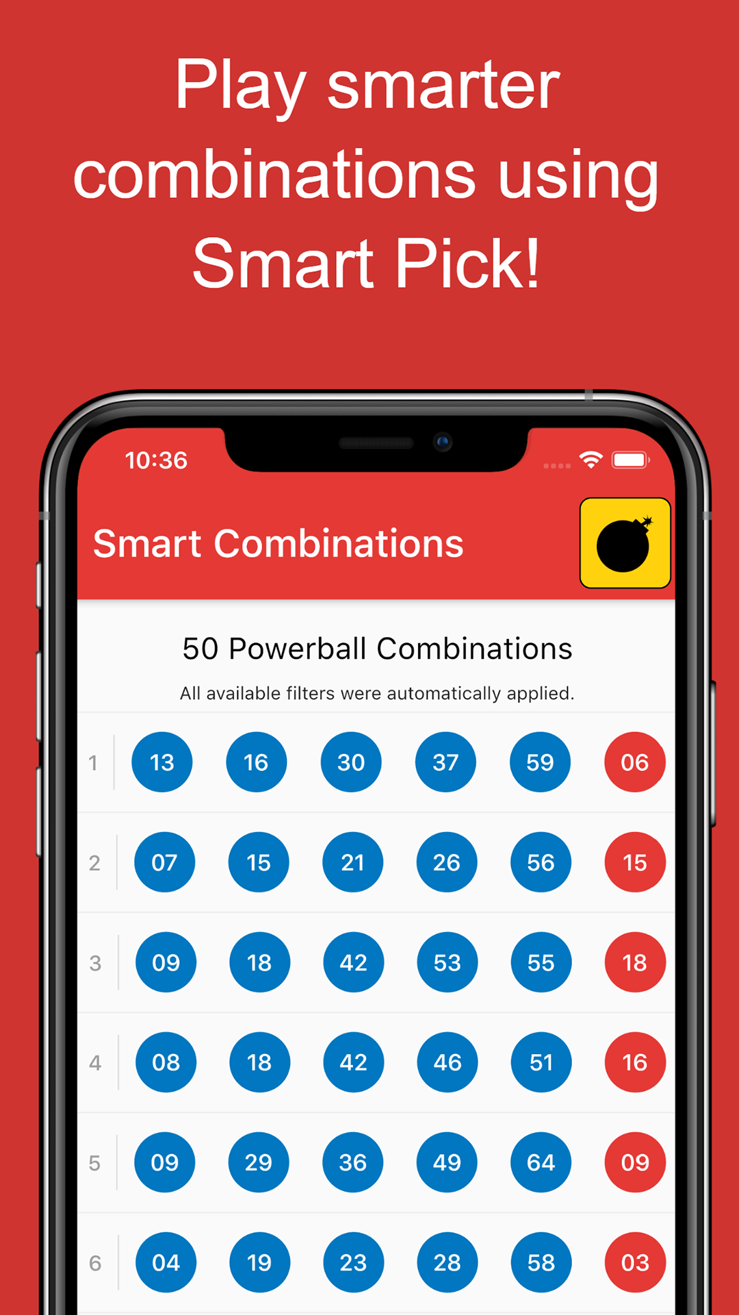 Lotto Bomber screenshot