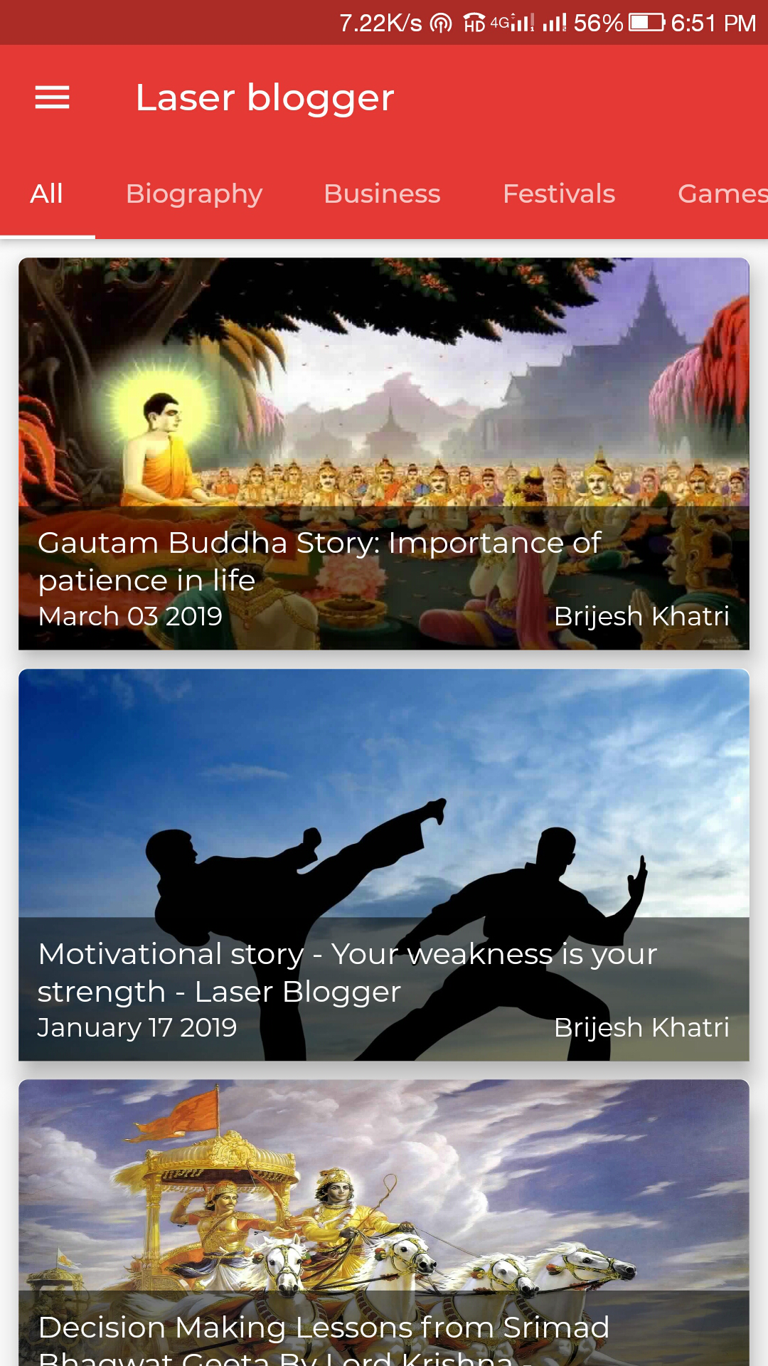Laser Blogger screenshot