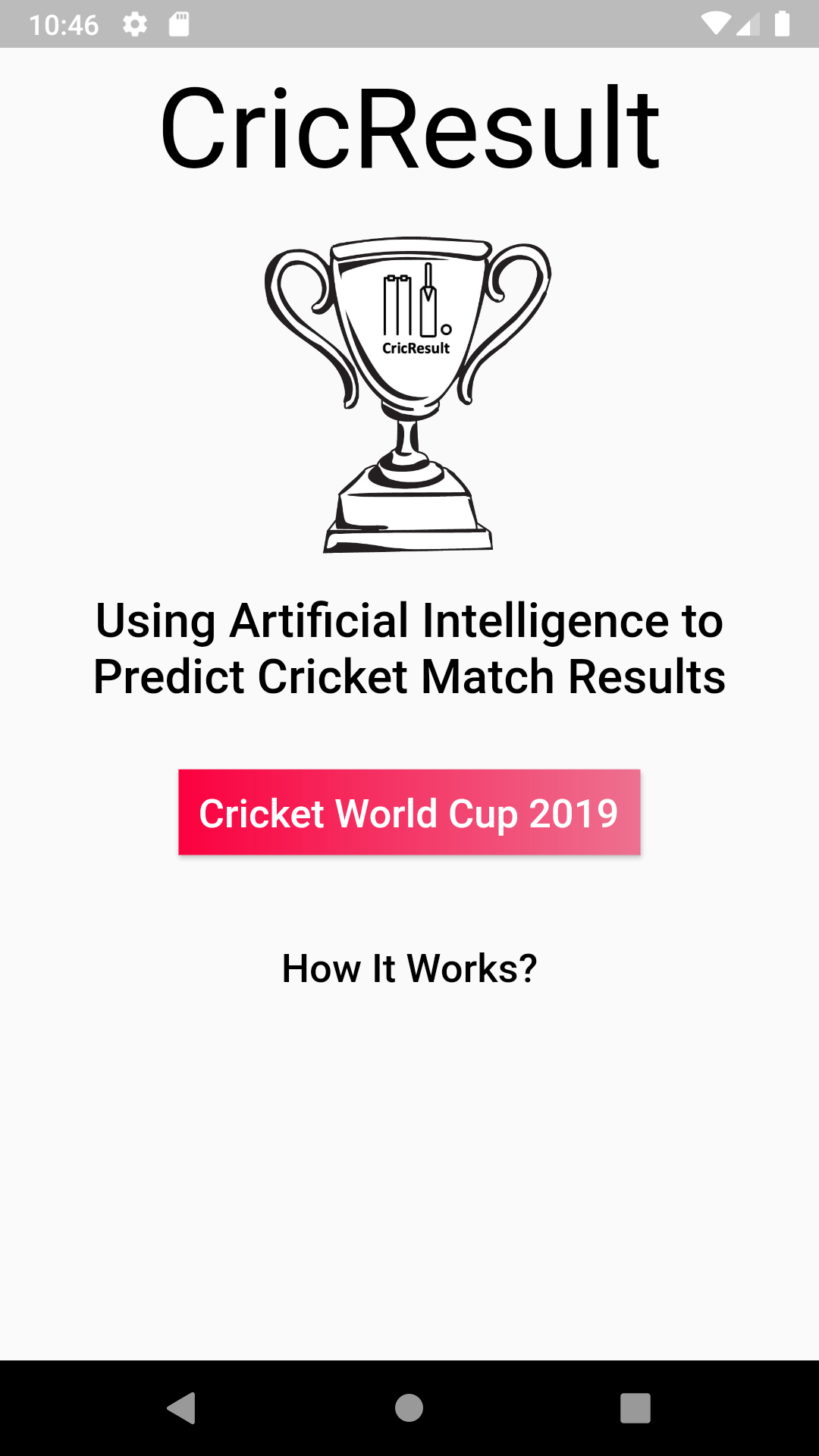 CricResult screenshot