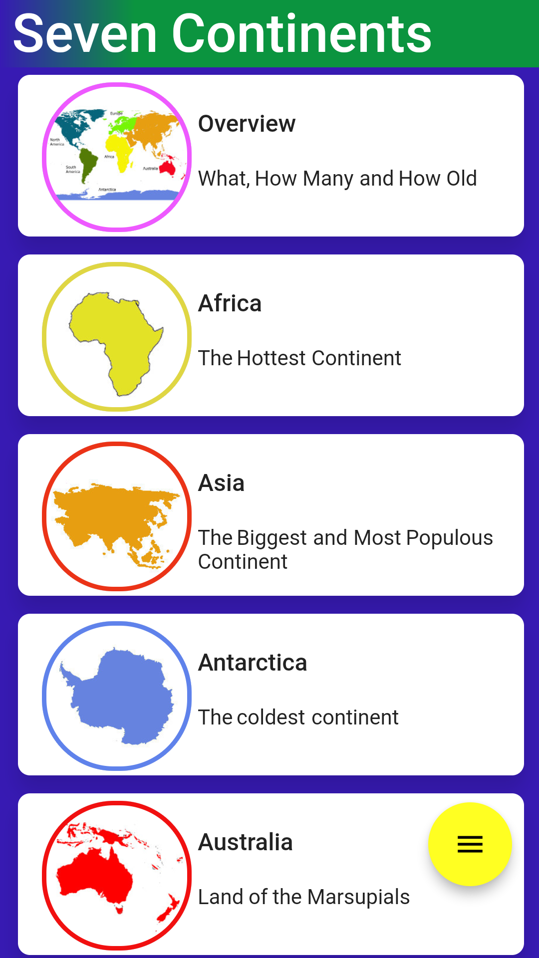 7 Continents screenshot