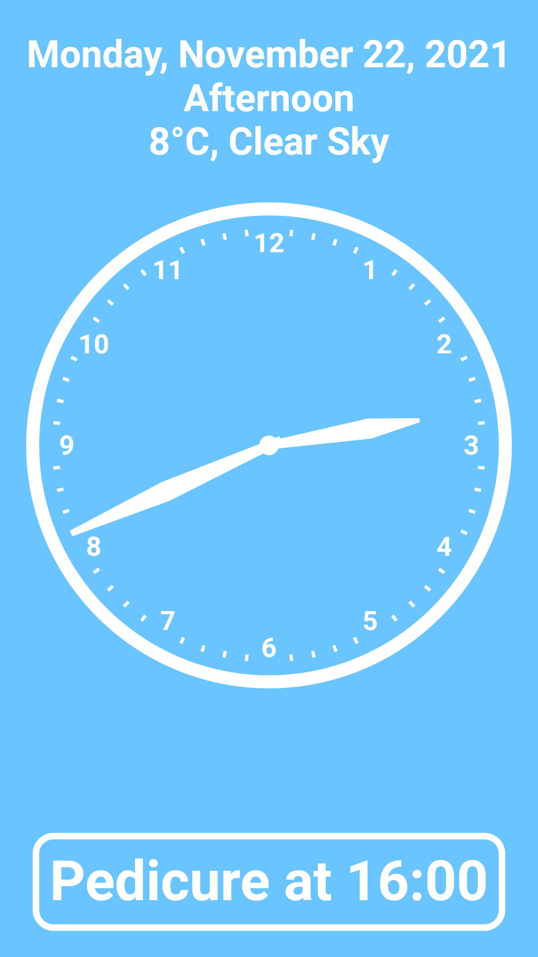 Calendar Clock screenshot