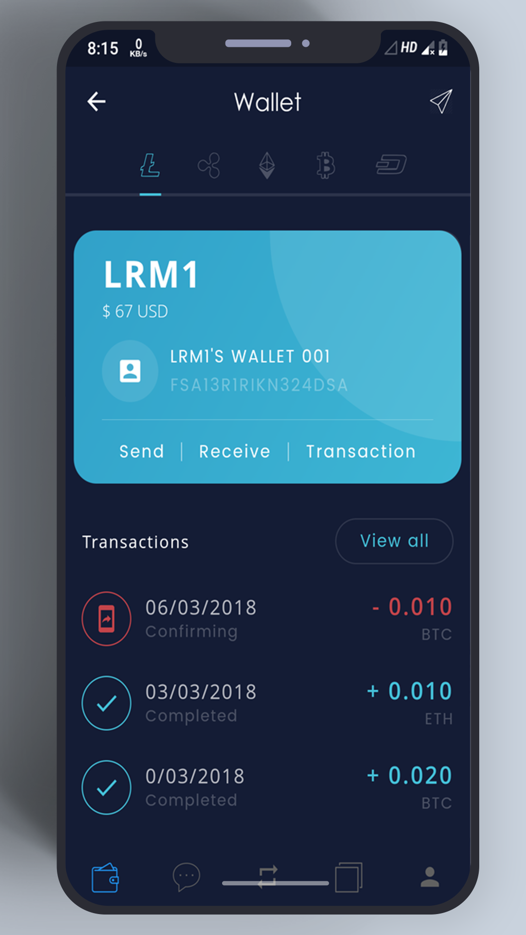 Cryptocurrency Treva UI KIT Template screenshot
