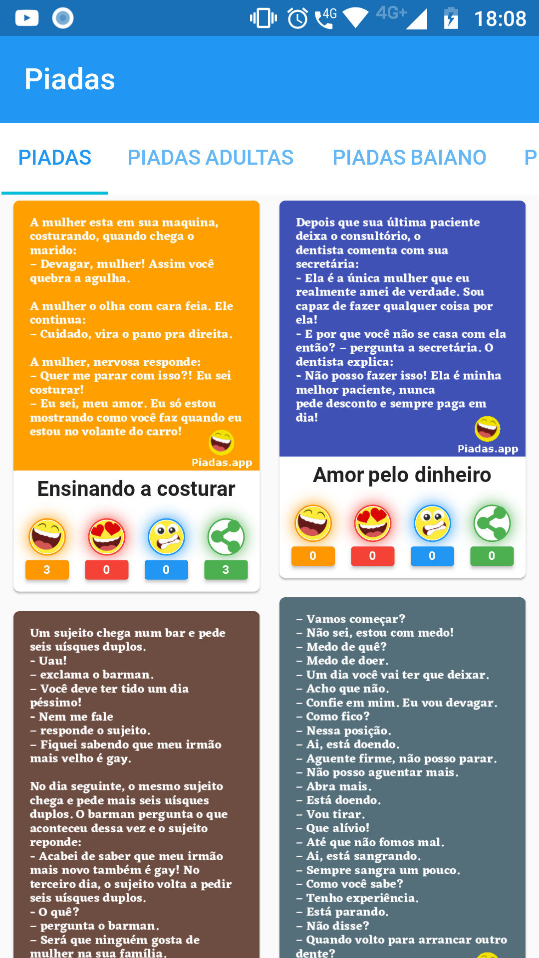 Piadas screenshot
