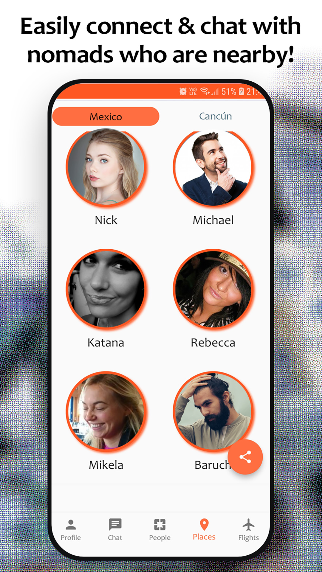 Nomad 10: The Digital Nomads Social Network screenshot