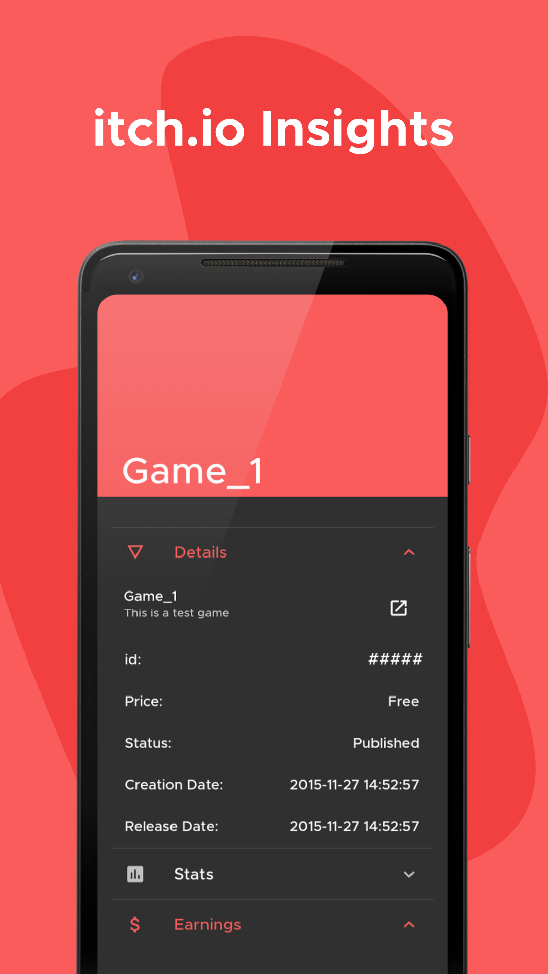 itch.io Insights screenshot