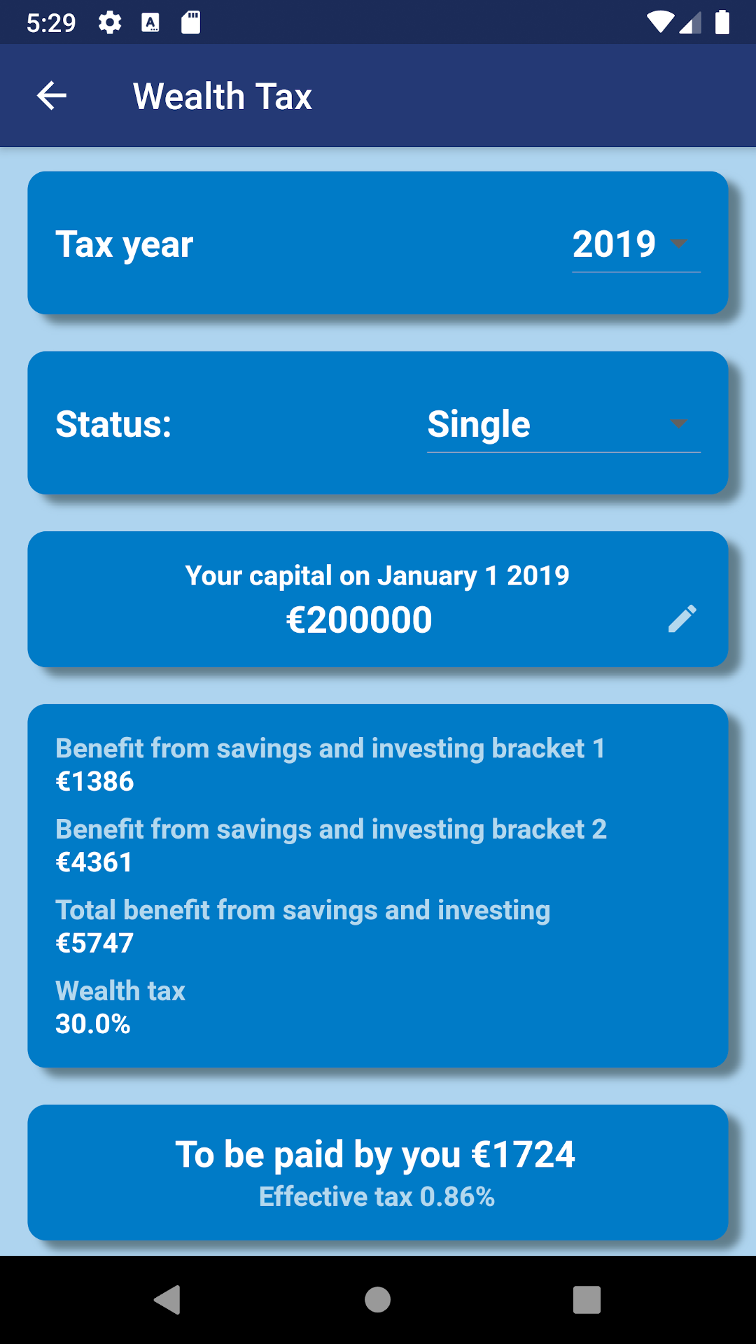 Dutch Tax Check screenshot